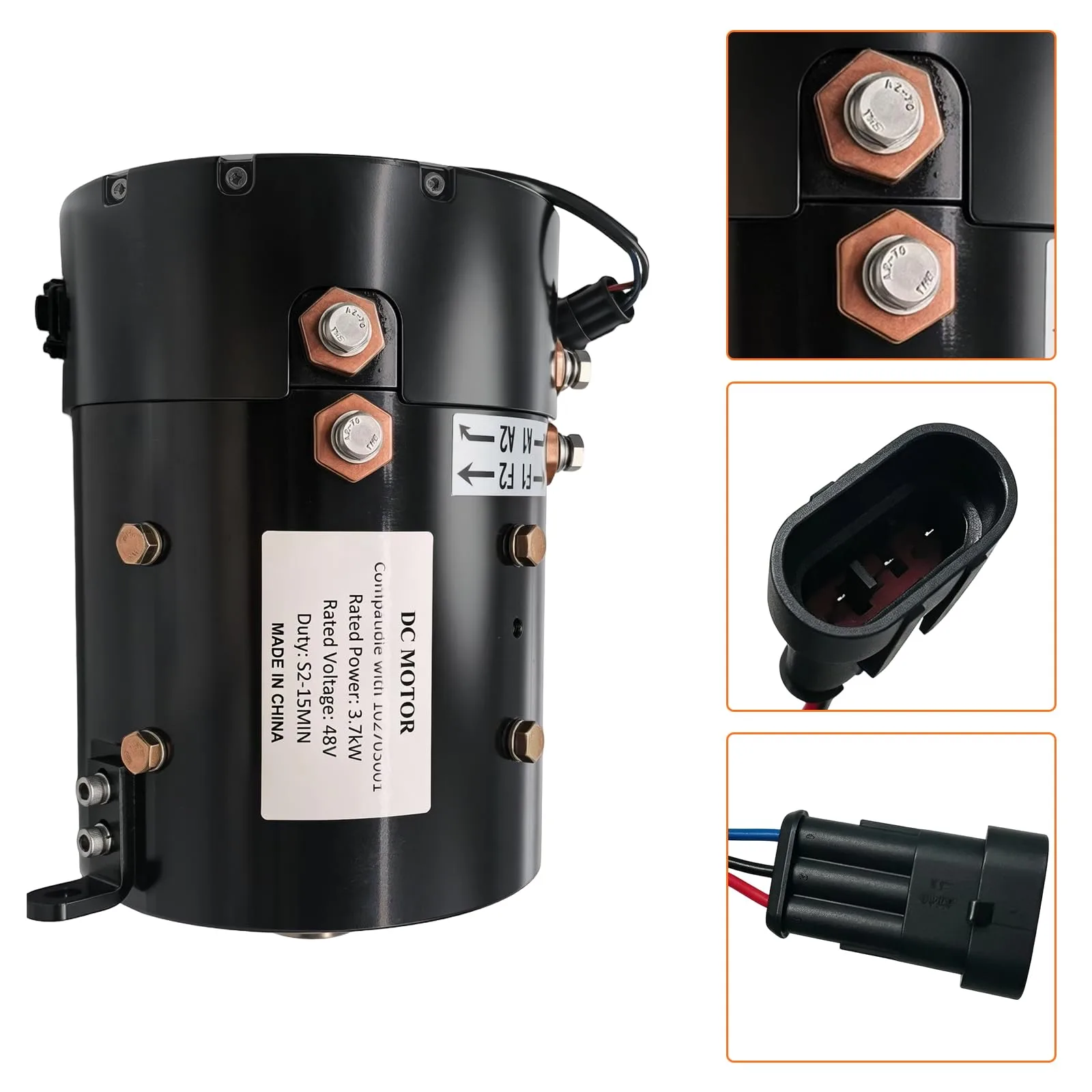 WADINTCPS 48V Motor for Club Car DS & Precedent image 4