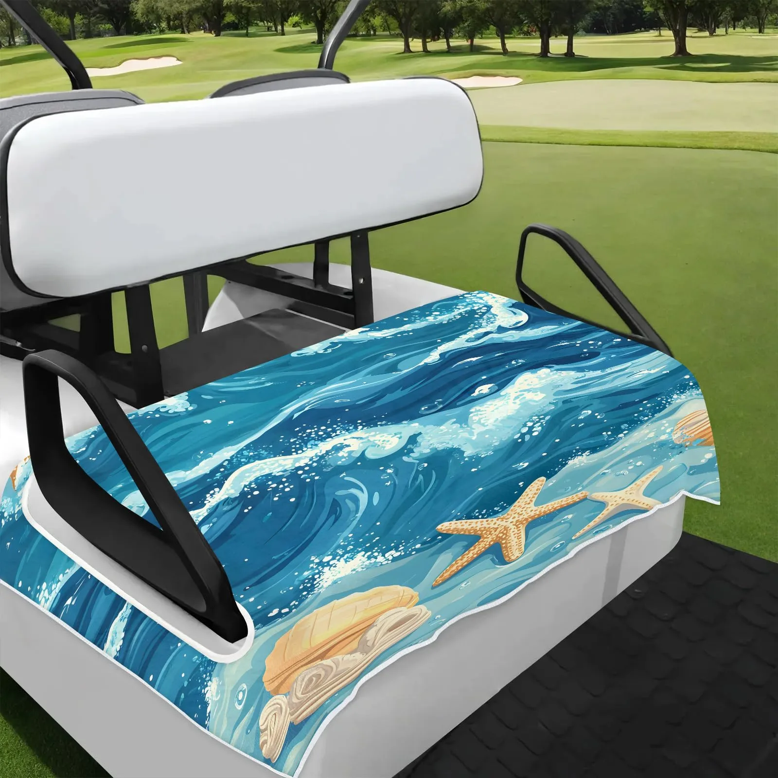 Tiveruda Golf Cart Seat Cover for Double Seats 51 x 31 Inch