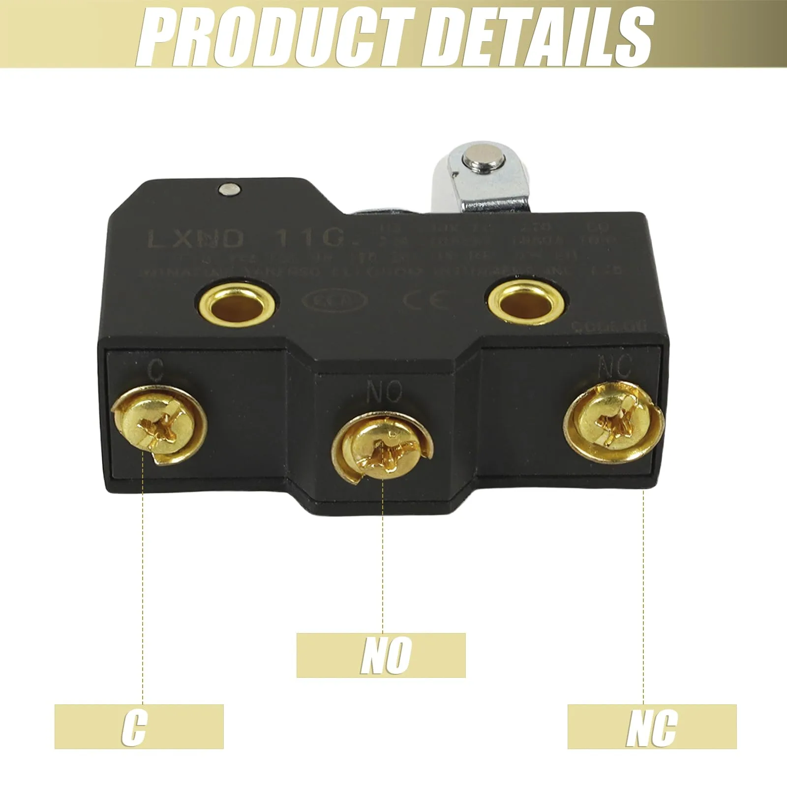 HOGUCAL 3-Terminal E-Z-GO Golf Cart Micro Switch image 3
