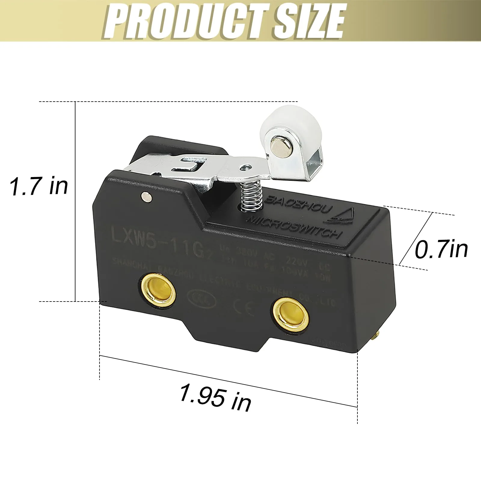 HOGUCAL 3-Terminal E-Z-GO Golf Cart Micro Switch image 4