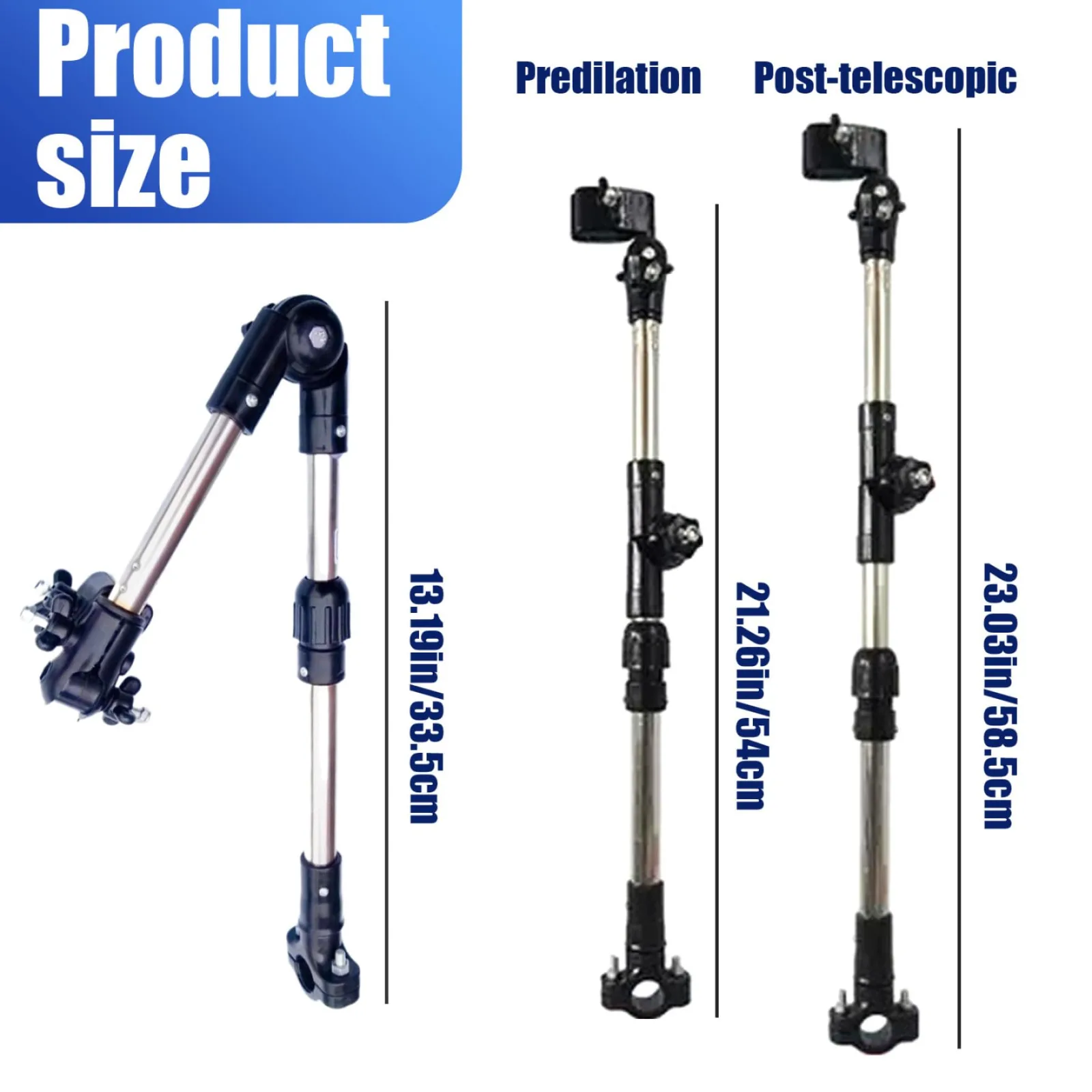 Jeorywoet Adjustable Foldable Umbrella Holder Clamp B260408Y4U1P18C84MX image 2