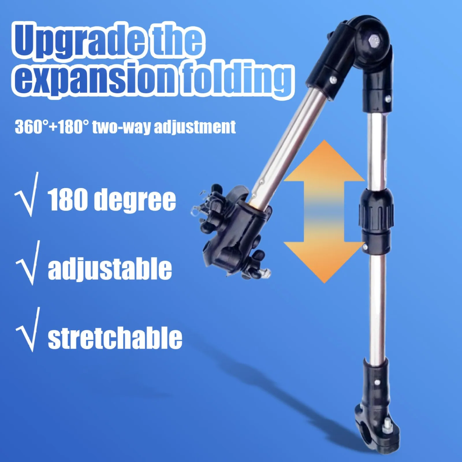 Jeorywoet Adjustable Foldable Umbrella Holder Clamp B260408Y4U1P18C84MX image 3