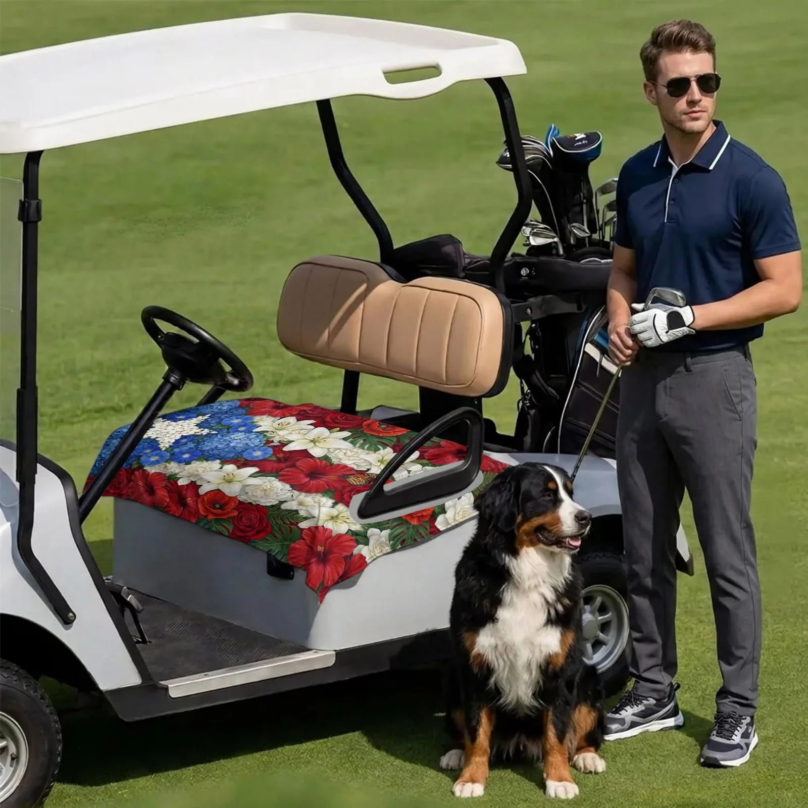 DecorLovee Golf Cart Seat Cover 51 x 31 Inch image 3