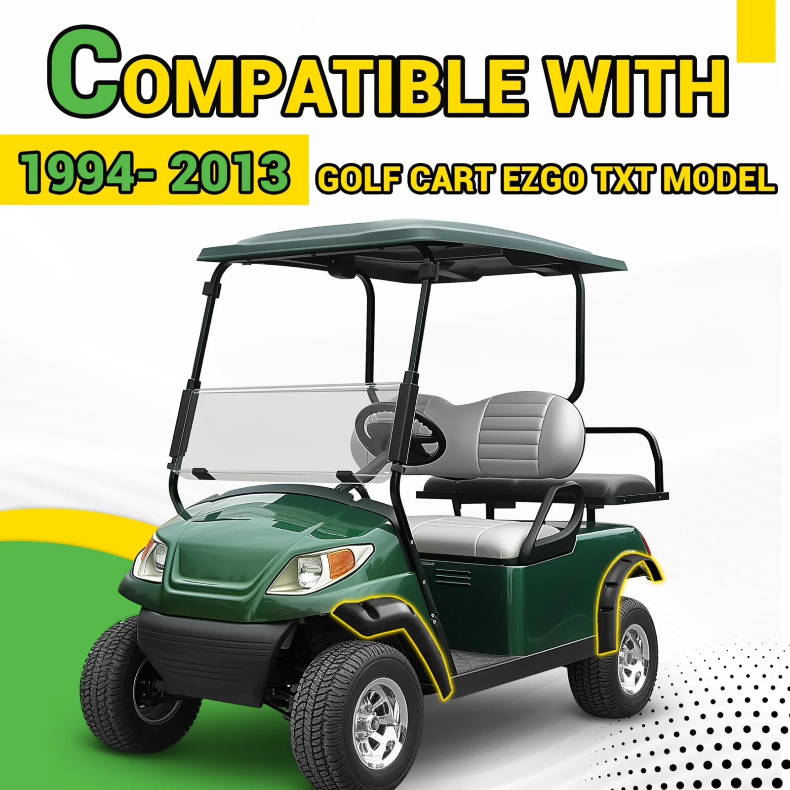 HECASA Fender Flares for 1994-2013 E-Z-GO TXT - CB-895 image 2