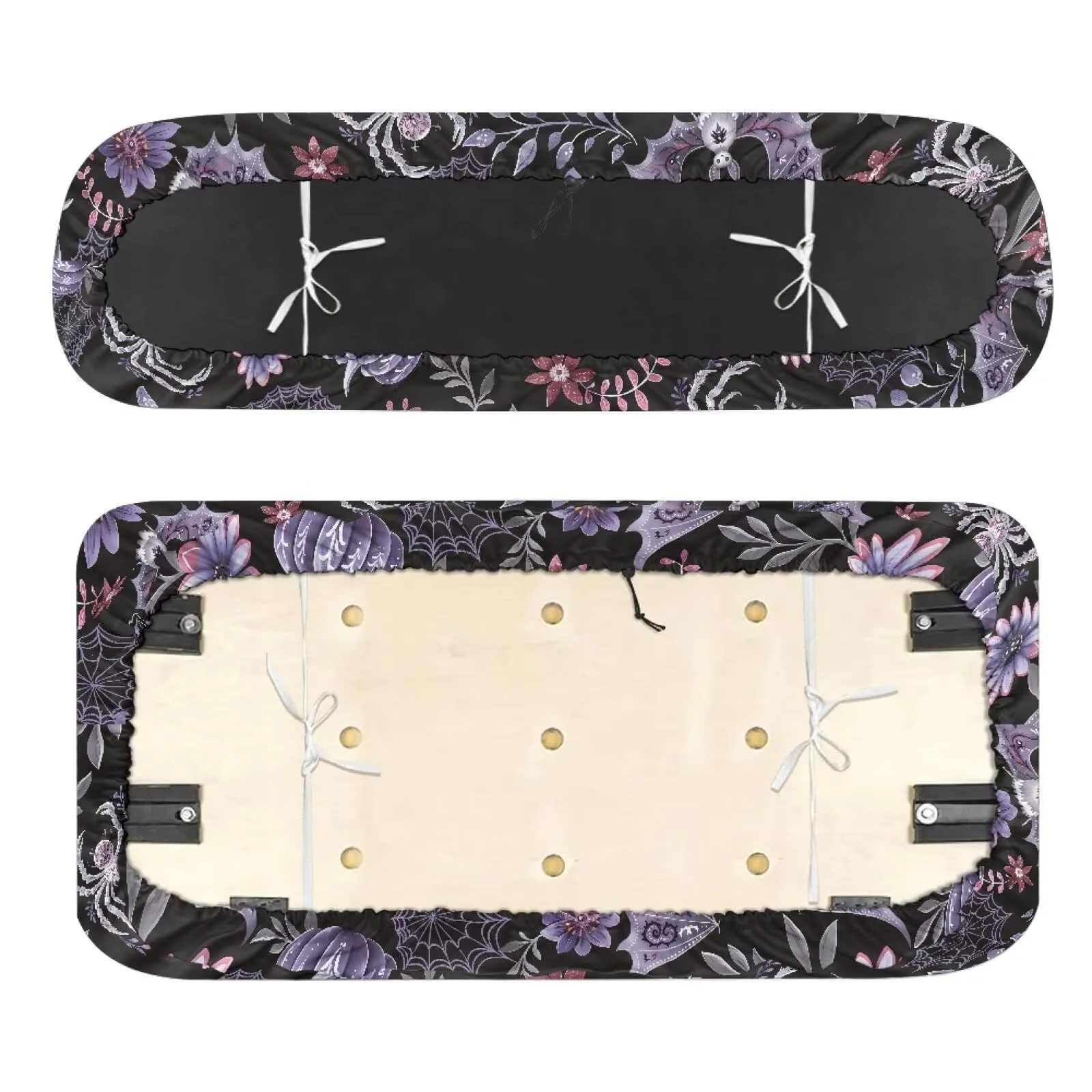 Quidrwyo Floral Bats Golf Cart Seat Cover Set image 2