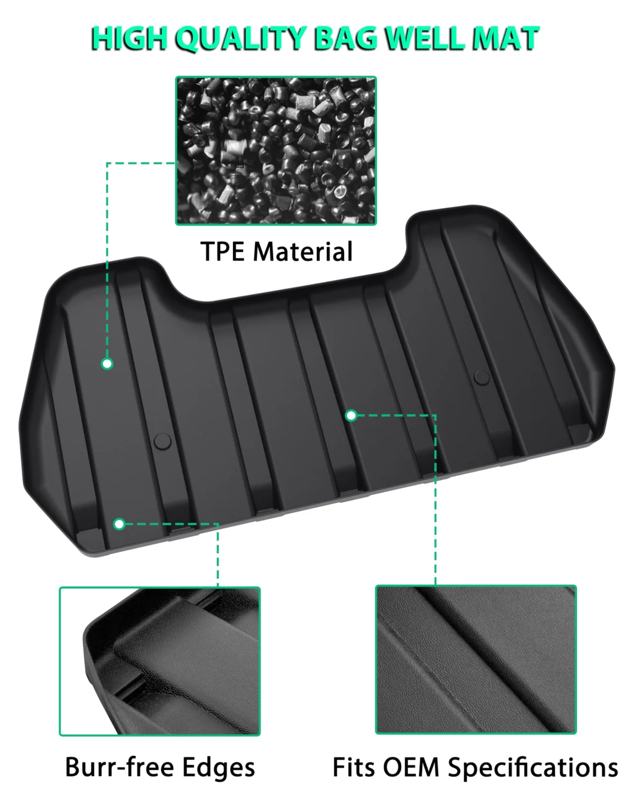 POKIAUTO Bag Well Mat for Yamaha G14-G22 Golf Carts image 4