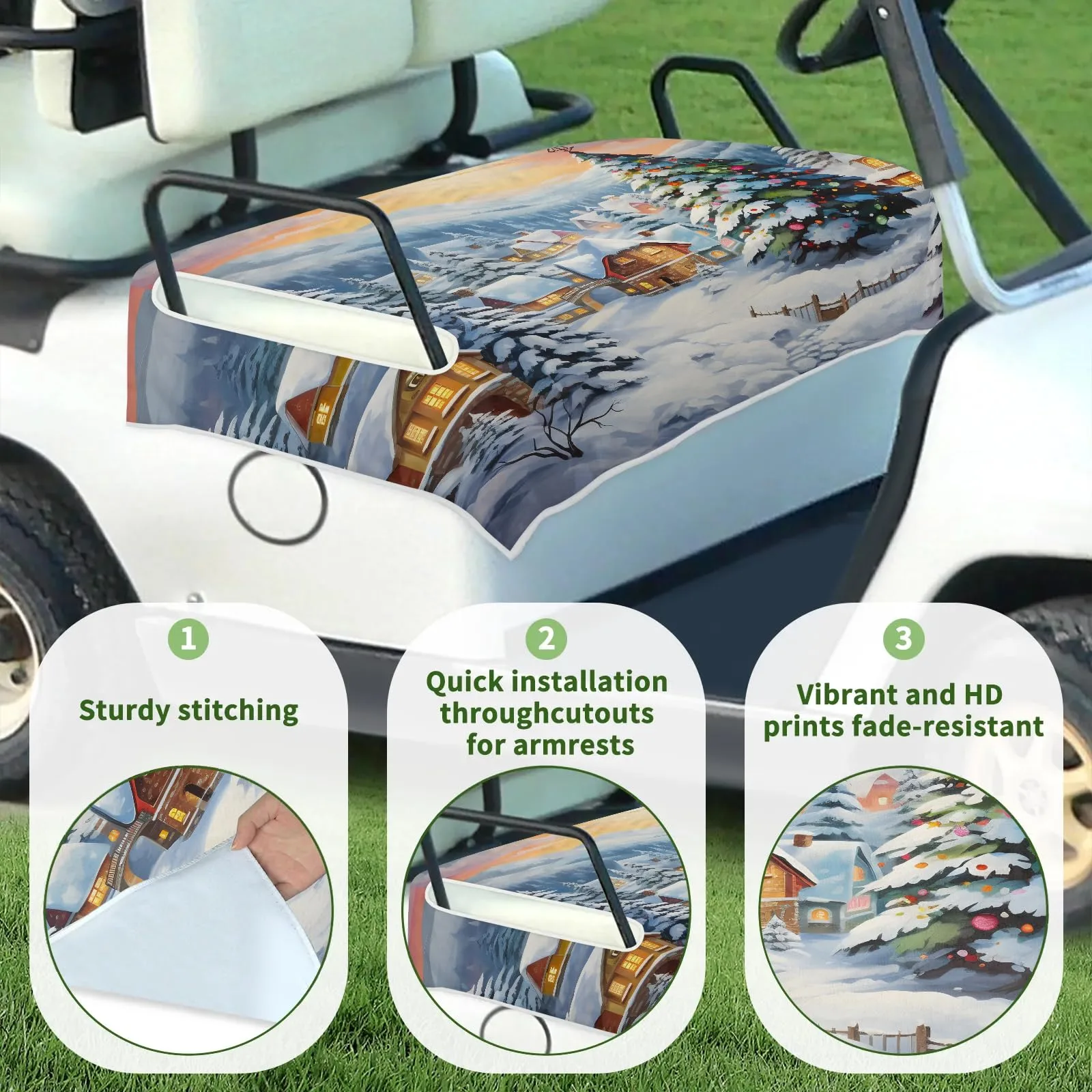 Tiveruda Golf Cart Seat Cover Blanket, 51 x 31 Inch image 3