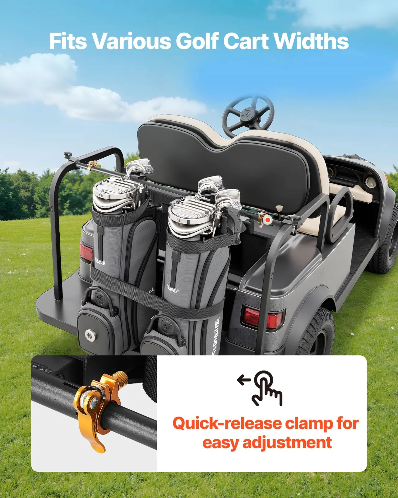 VEVOR MX24-112 Golf Cart Rear Seat Bag Holder image 4
