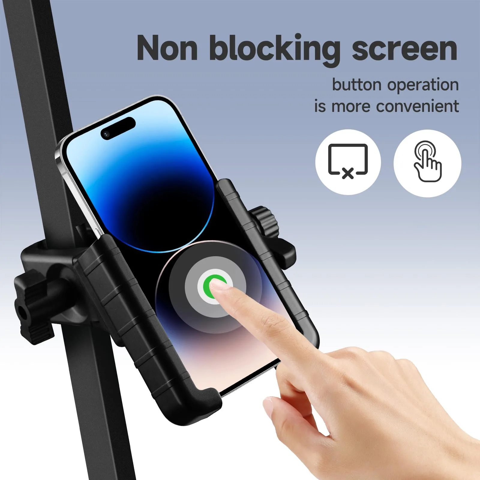 Generic Golf Cart Phone Holder with Adjustable Handlebar Mount image 2