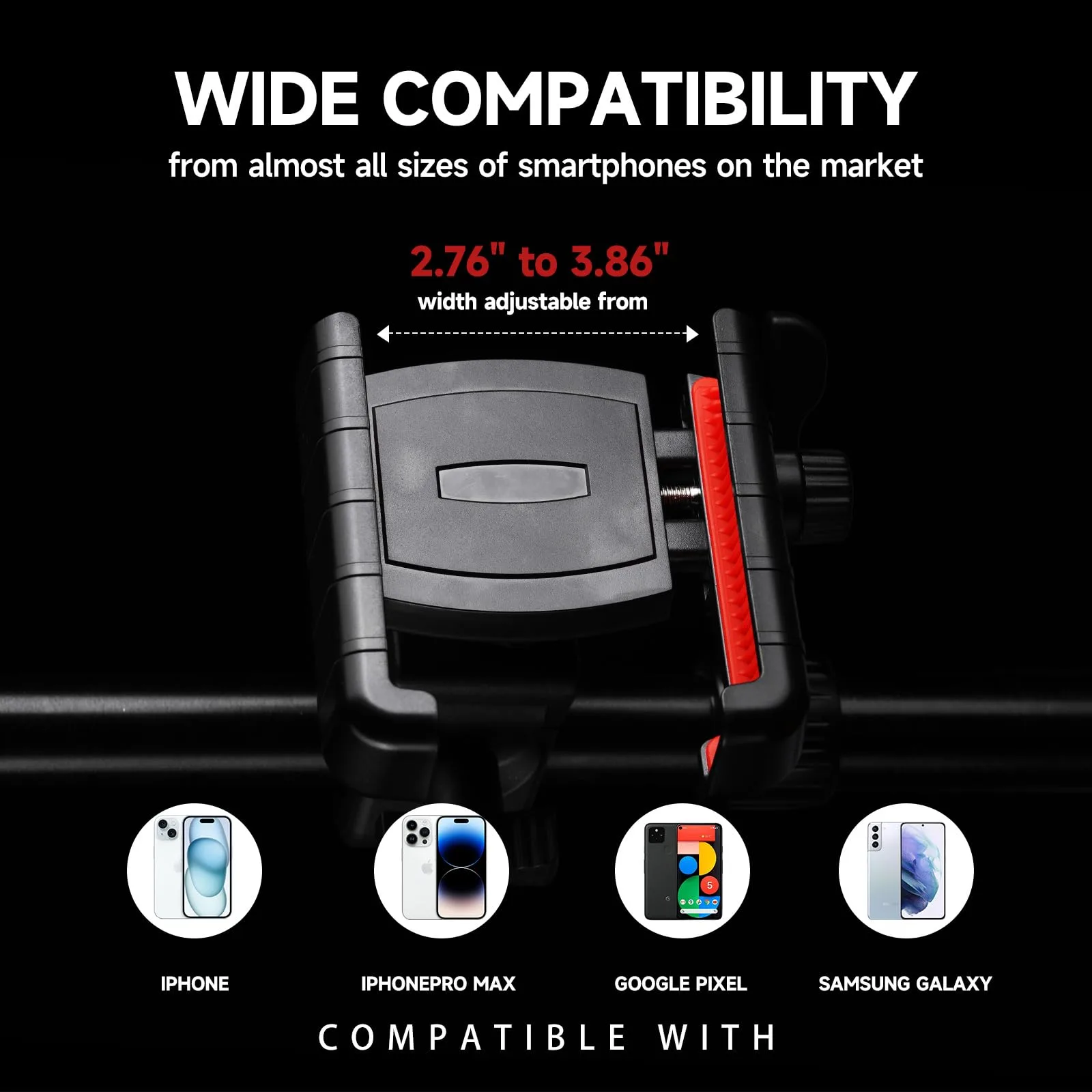 Generic Golf Cart Phone Holder with Adjustable Handlebar Mount image 4