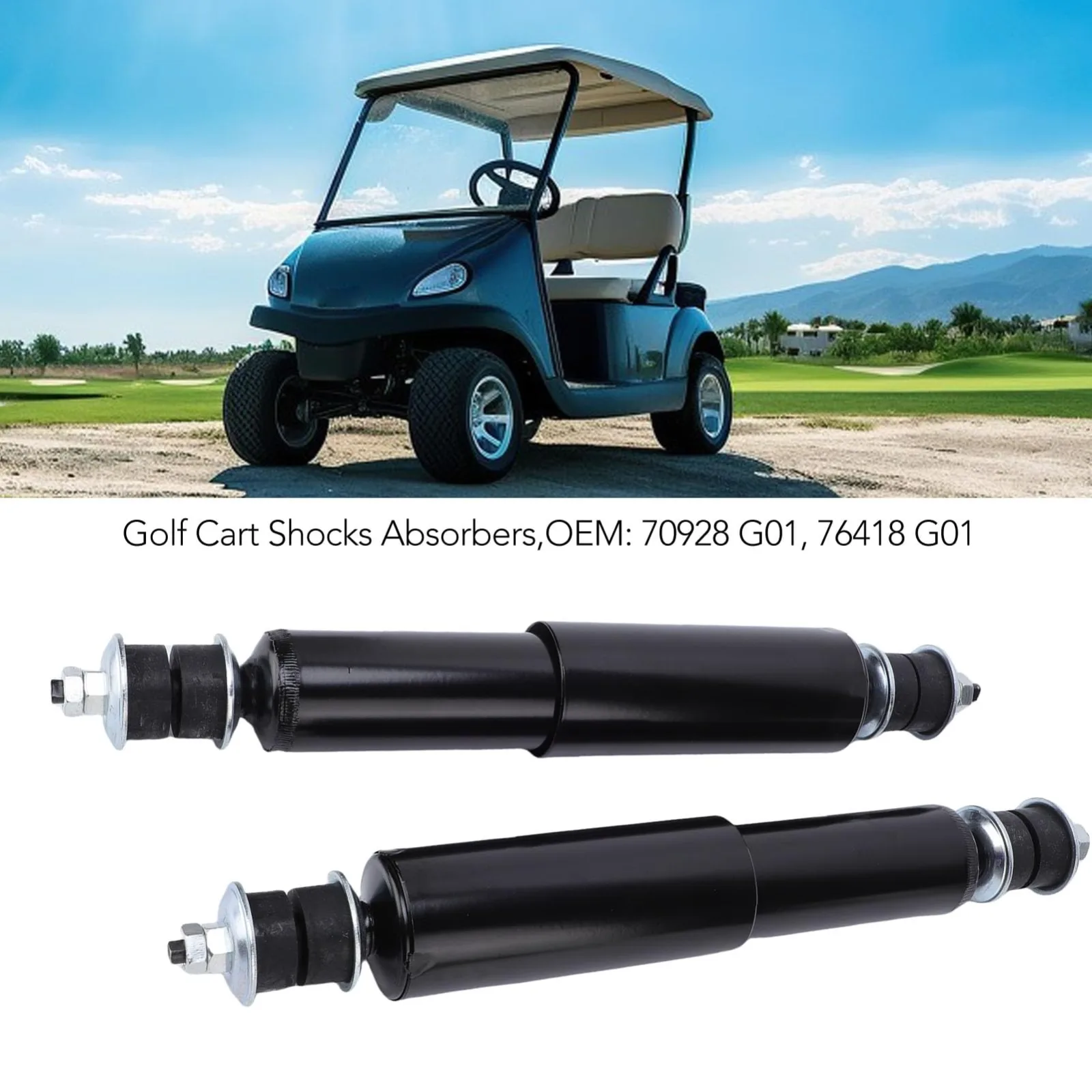 Luocute Golf Cart Shocks for E-Z-GO TXT, 360mm Pair image 3