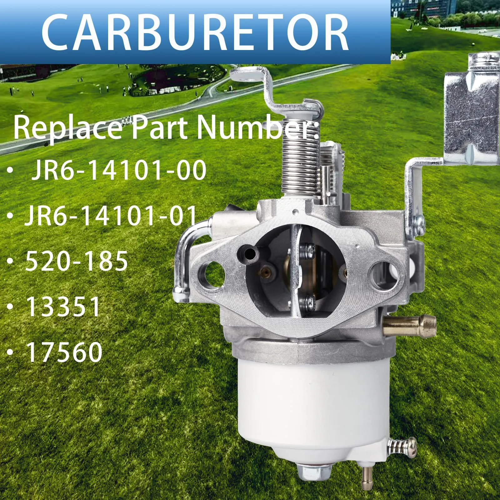 PEIYAPARTSGO Carburetor for Yamaha G22-G29, JR6-14101-00 image 2