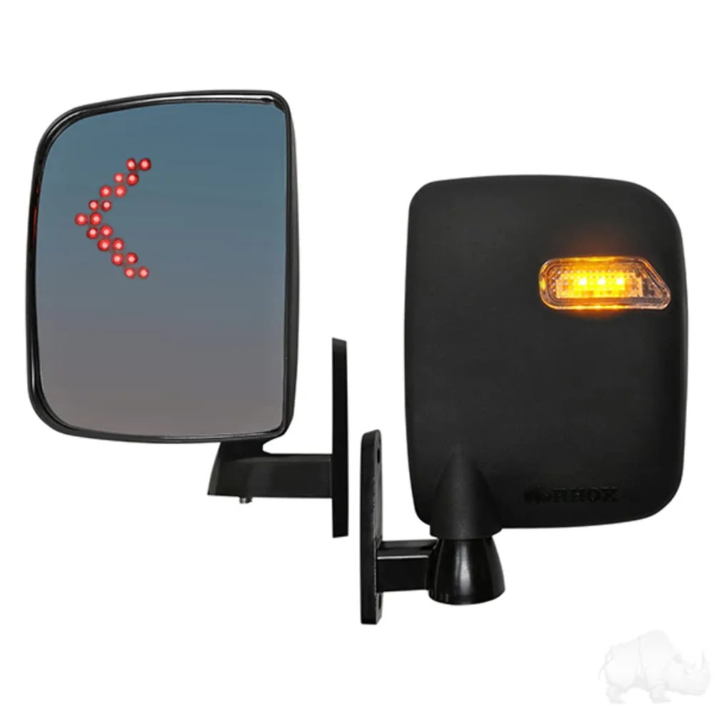 Performance Plus Carts Side Mirror Set with LED Turn Signals SM01-LED