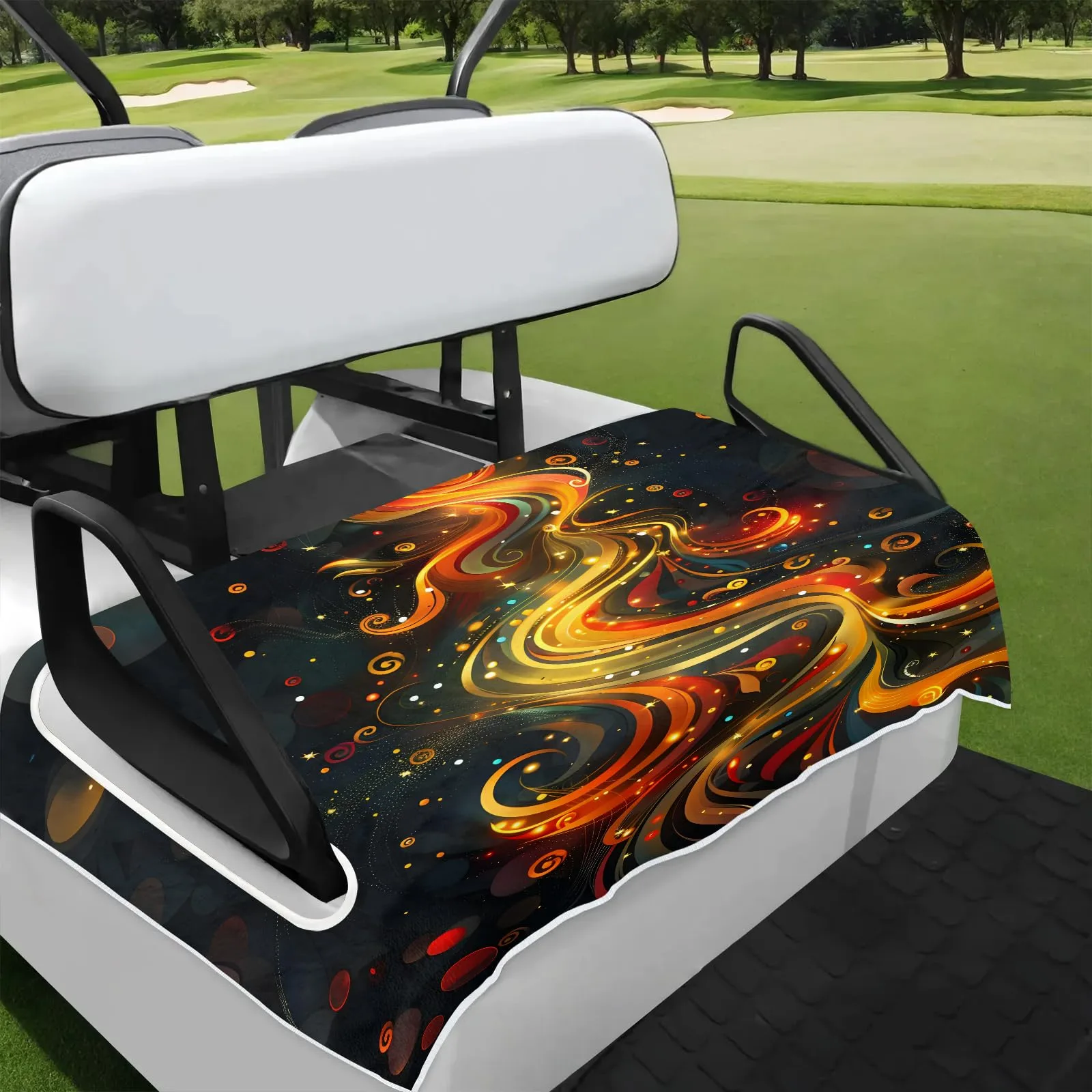 Tiveruda Golf Cart Seat Cover for Double Seats, 51 x 31 in