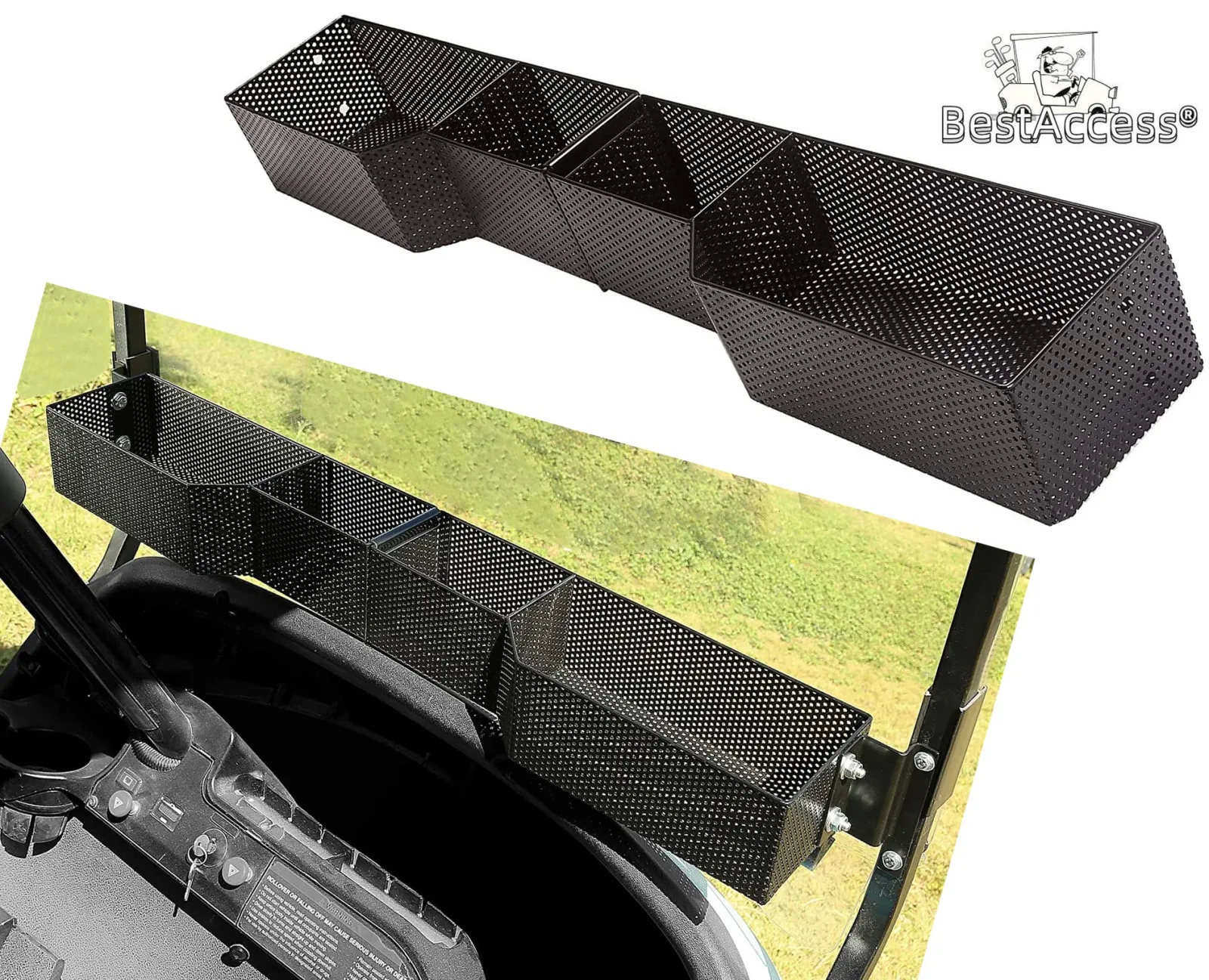 BestAccess Front Storage Basket for Club Car Precedent & DS image 2