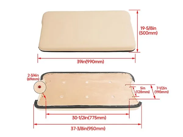 BALOCEO RI-512 Seat Bottom for Club Car Precedent image 3