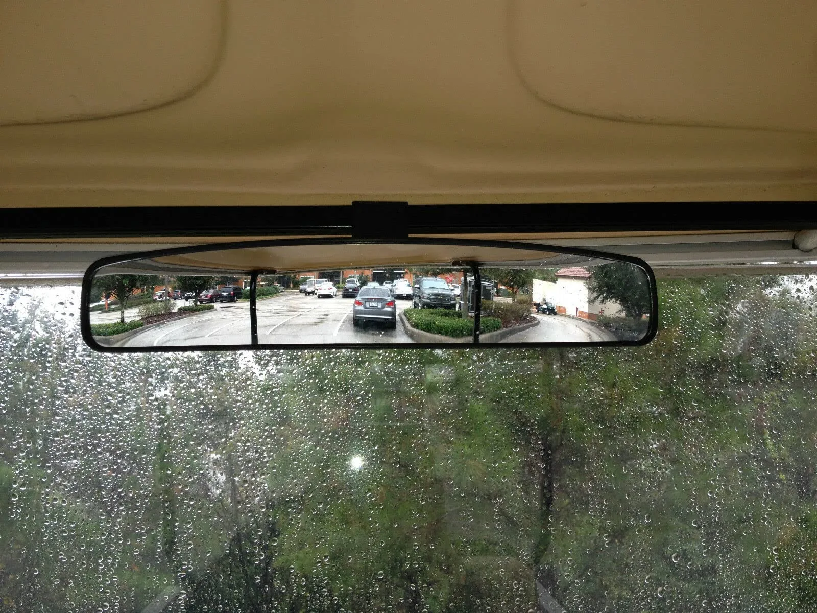 Generic 16.5-Inch Panoramic Golf Cart Rear View Mirror image 3