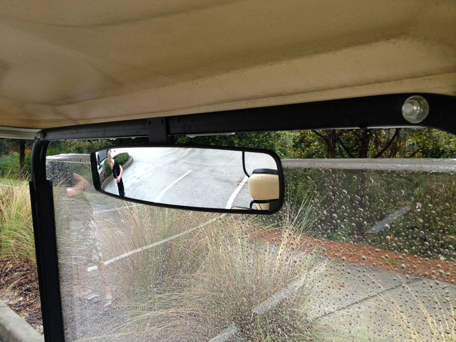 Generic 16.5-Inch Panoramic Golf Cart Rear View Mirror