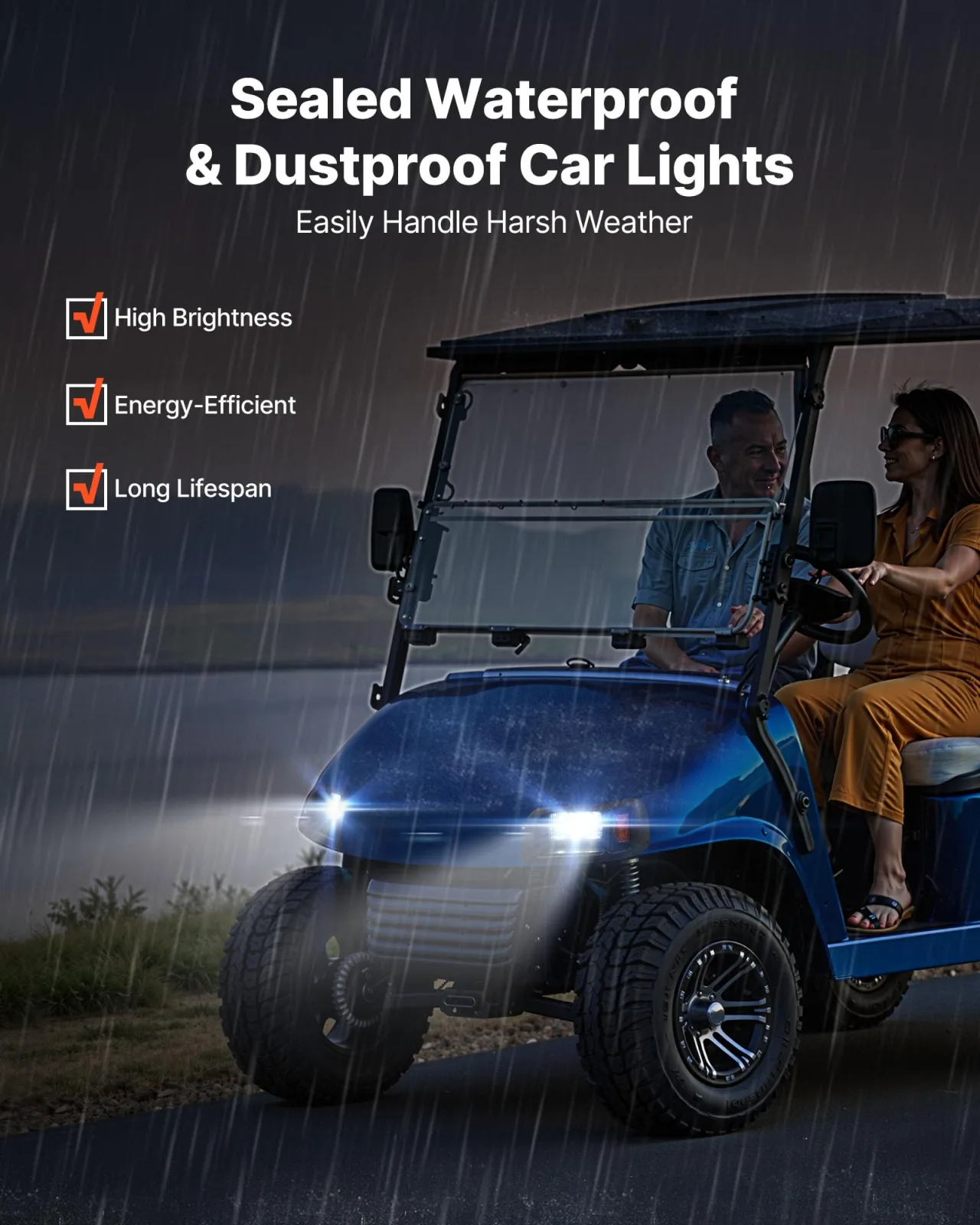 VEVOR LQLK-2002LB Light Kit for E-Z-GO TXT 1996-2013 image 4