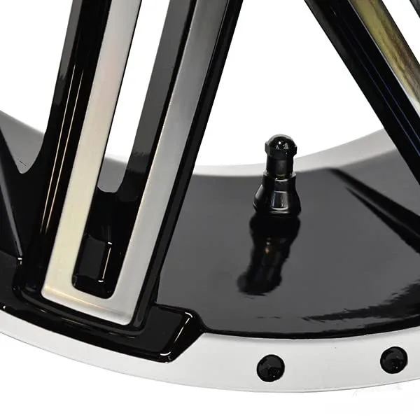 REVENGE 14-Inch Gloss Black Golf Cart Wheel TIR-RX275 image 2