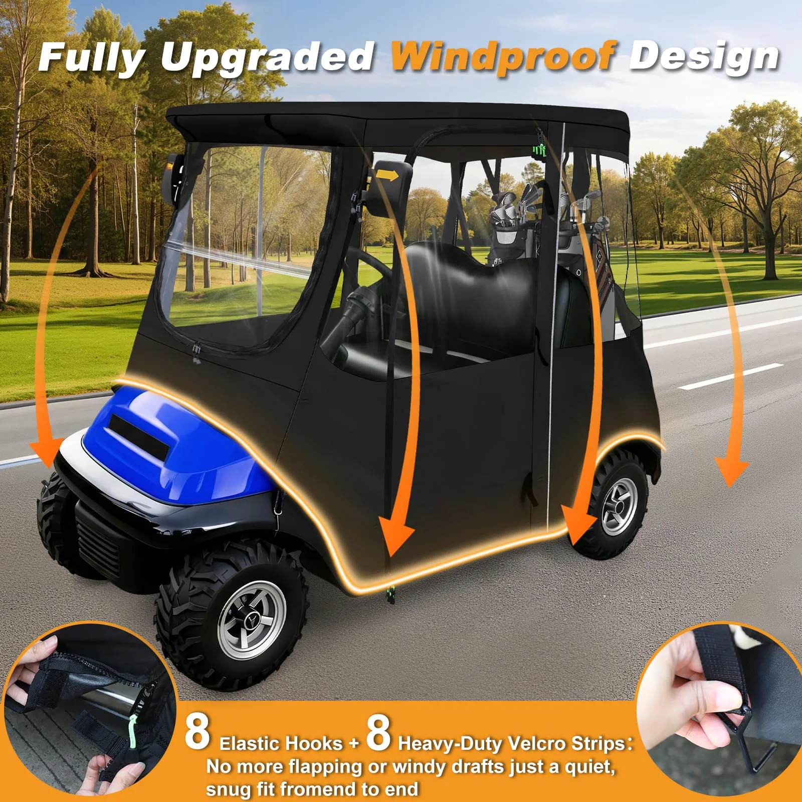 RIZINKART Enclosure for Club Car Precedent, Tempo & Onward image 2