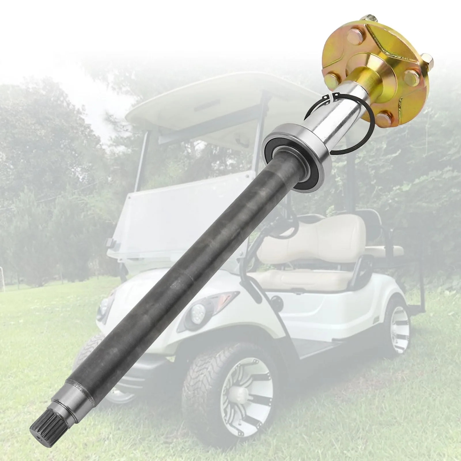 Zelven Rear Axle Assembly for Yamaha G29, Passenger Side