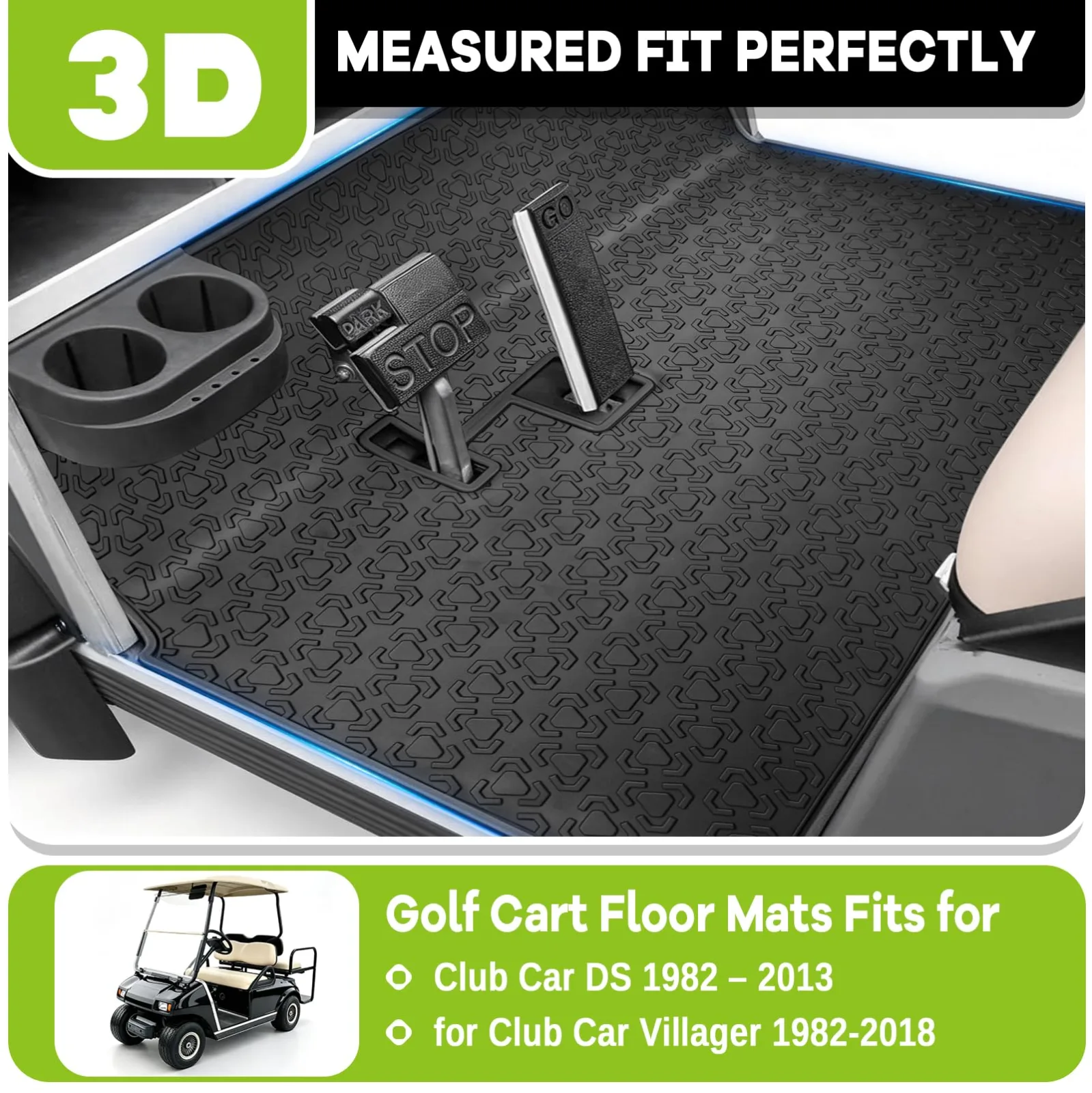 JAOGAUS GCFM1003 Floor Mat for Club Car DS and Villager image 2
