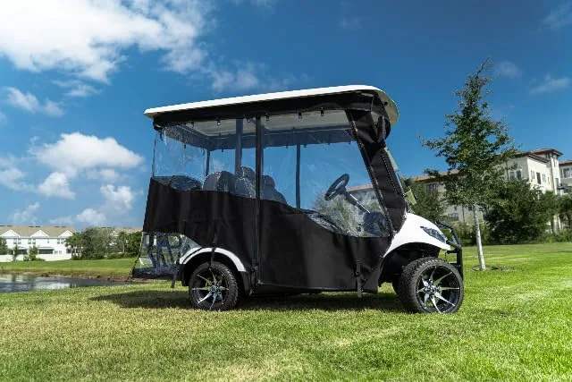 RED DOT 3-Sided Enclosure for ICON i40 Golf Cart image 2