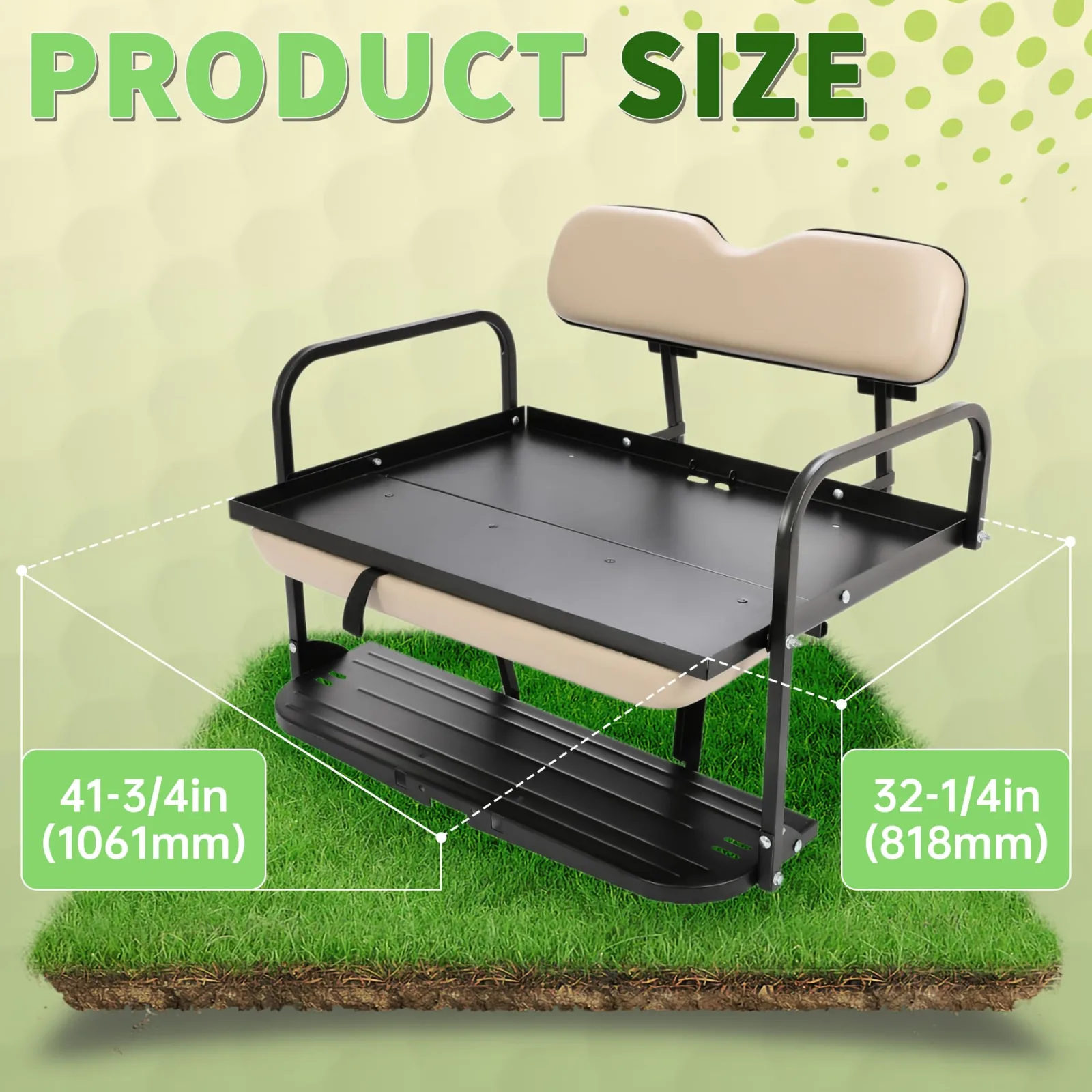 HECASA Rear Seat Kit for Pre-1994 E-Z-GO Marathon image 2