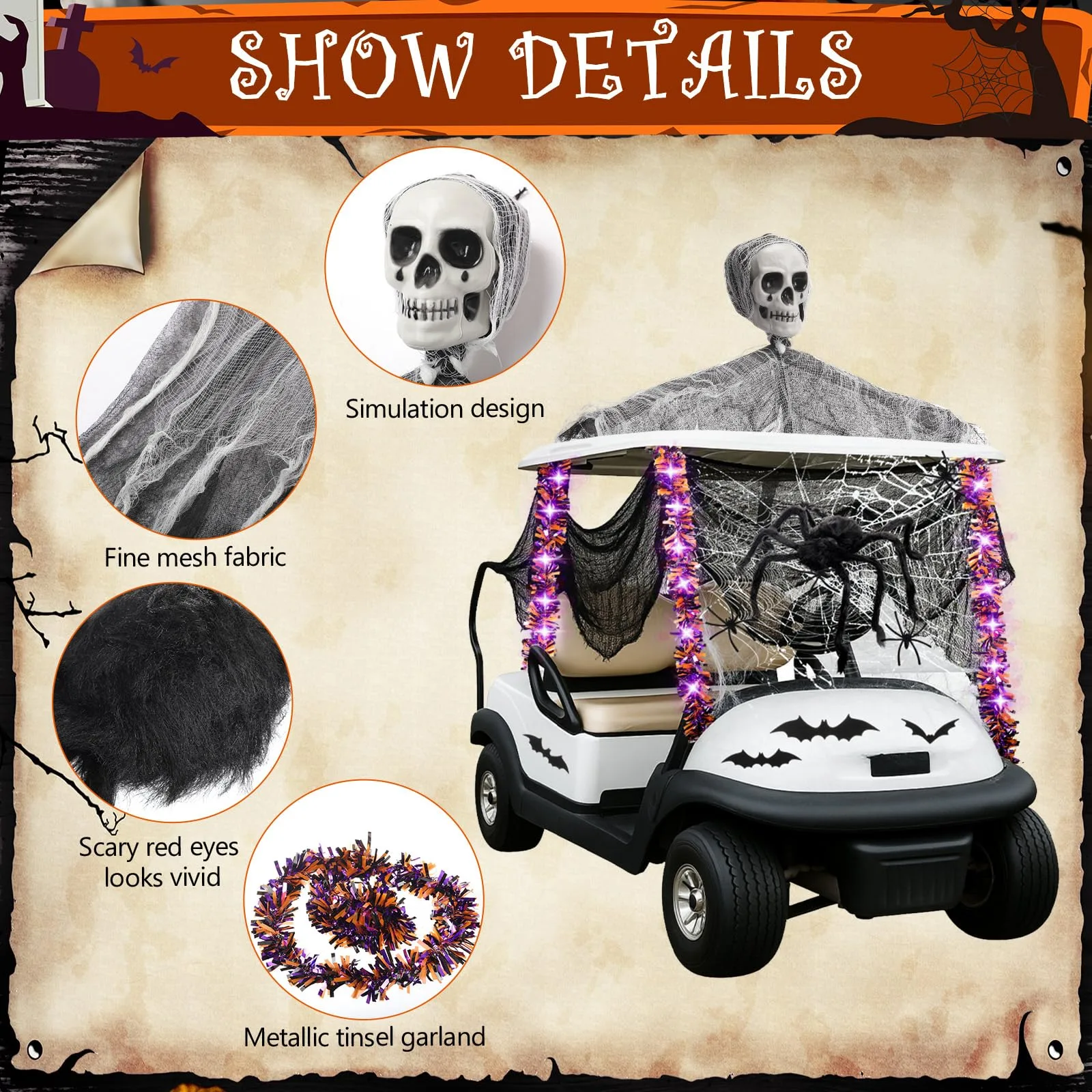 Soulchen Halloween Golf Cart Decoration Kit XLN-Soulchen-4566 image 3