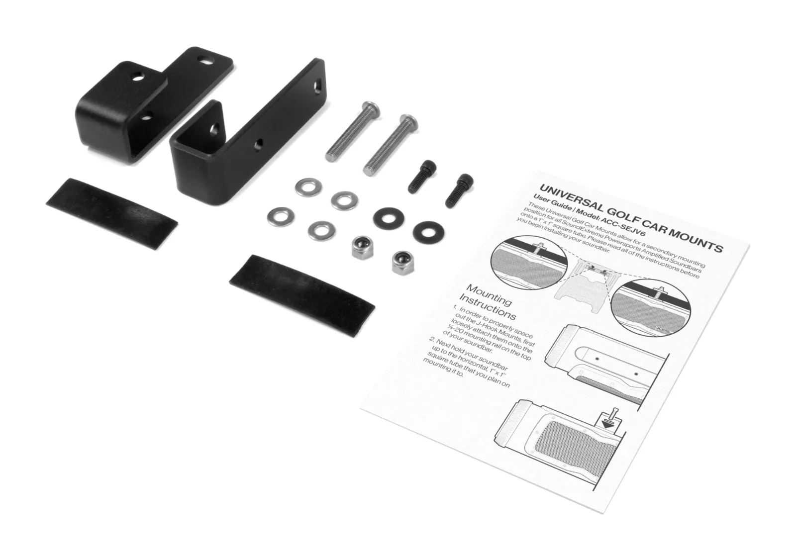 SoundExtreme V6 J-Bracket Mount for Golf Cart Soundbars ACC-SEJV6 image 3