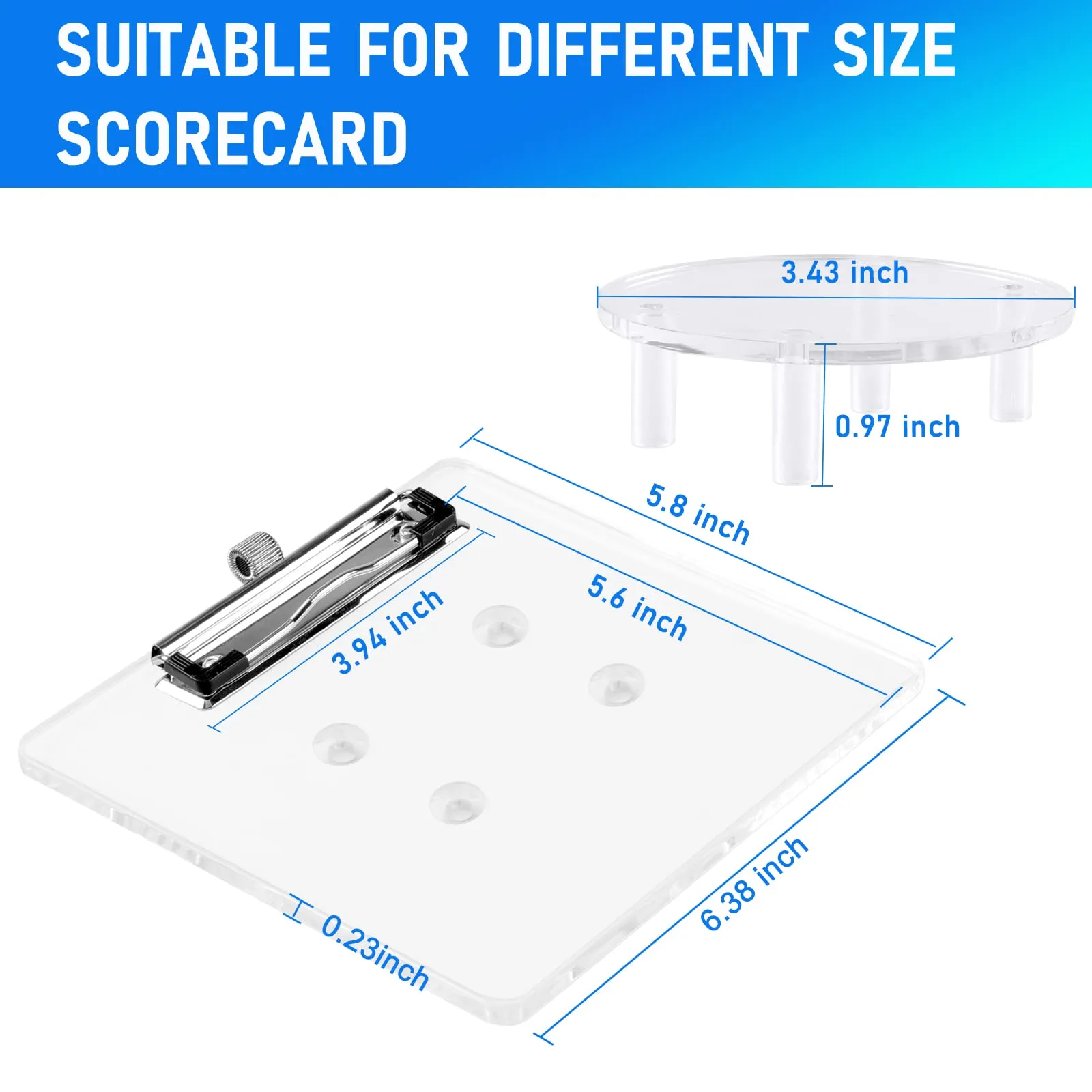 Roykaw Golf Cart Scorecard Holder with Pencil Holder image 3