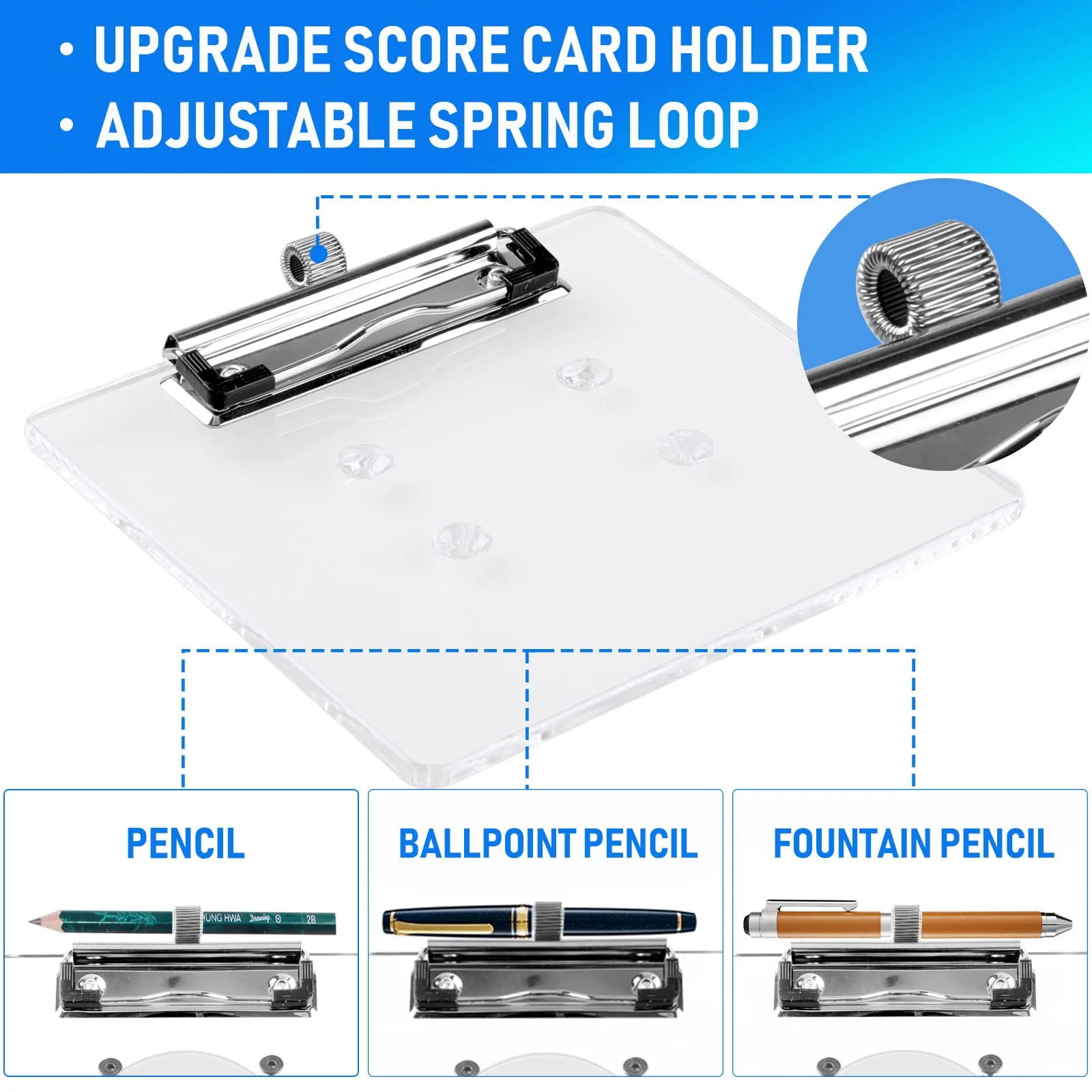 Roykaw Golf Cart Scorecard Holder with Pencil Holder image 4