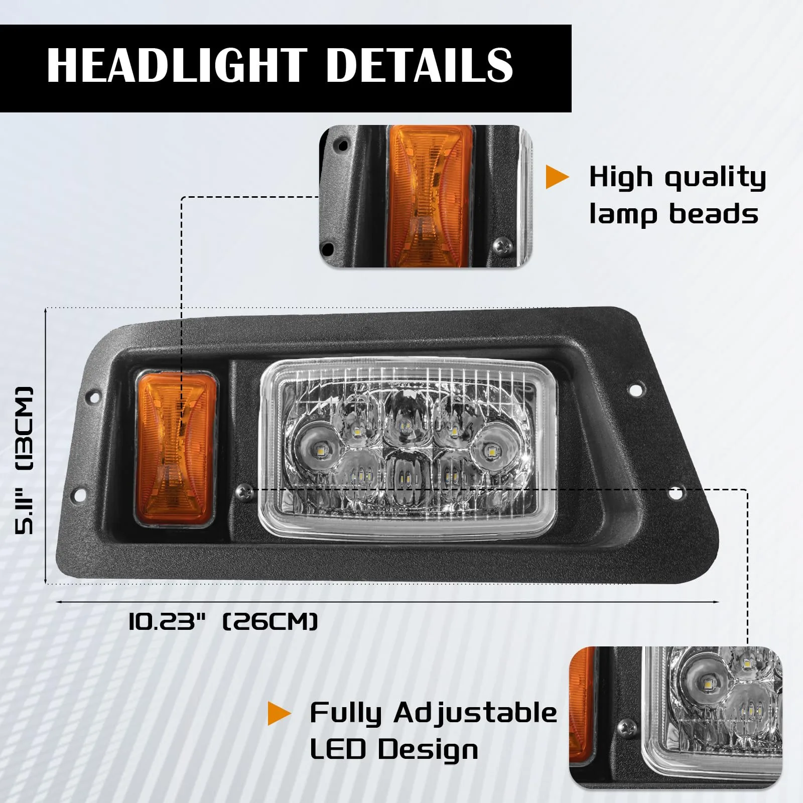 VPAHub LED Light Kit for Yamaha G22 Golf Cart image 4