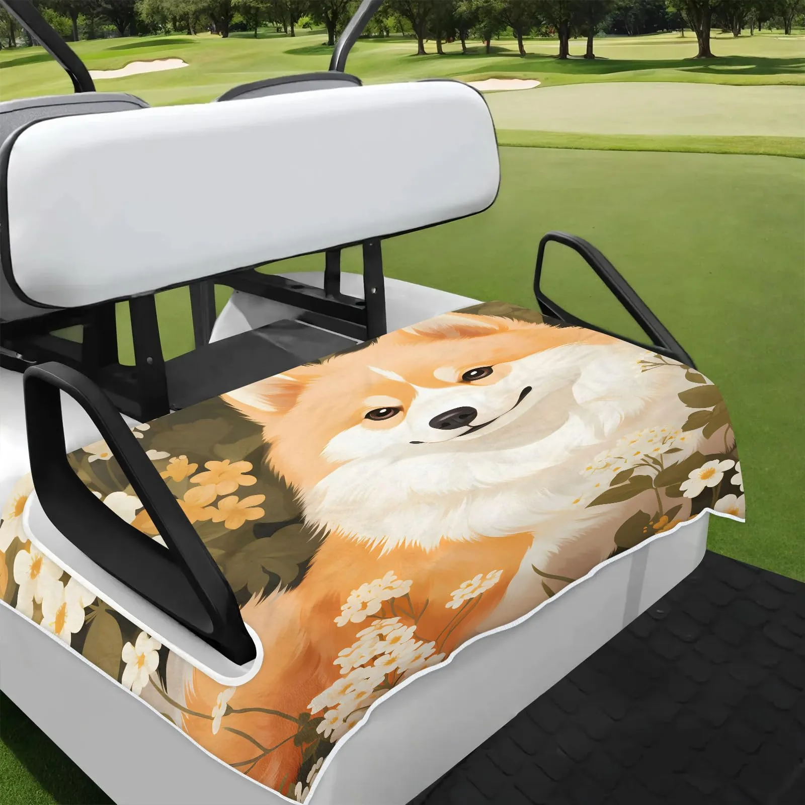 Tiveruda Golf Cart Seat Cover for Double Seats 51 x 31 in