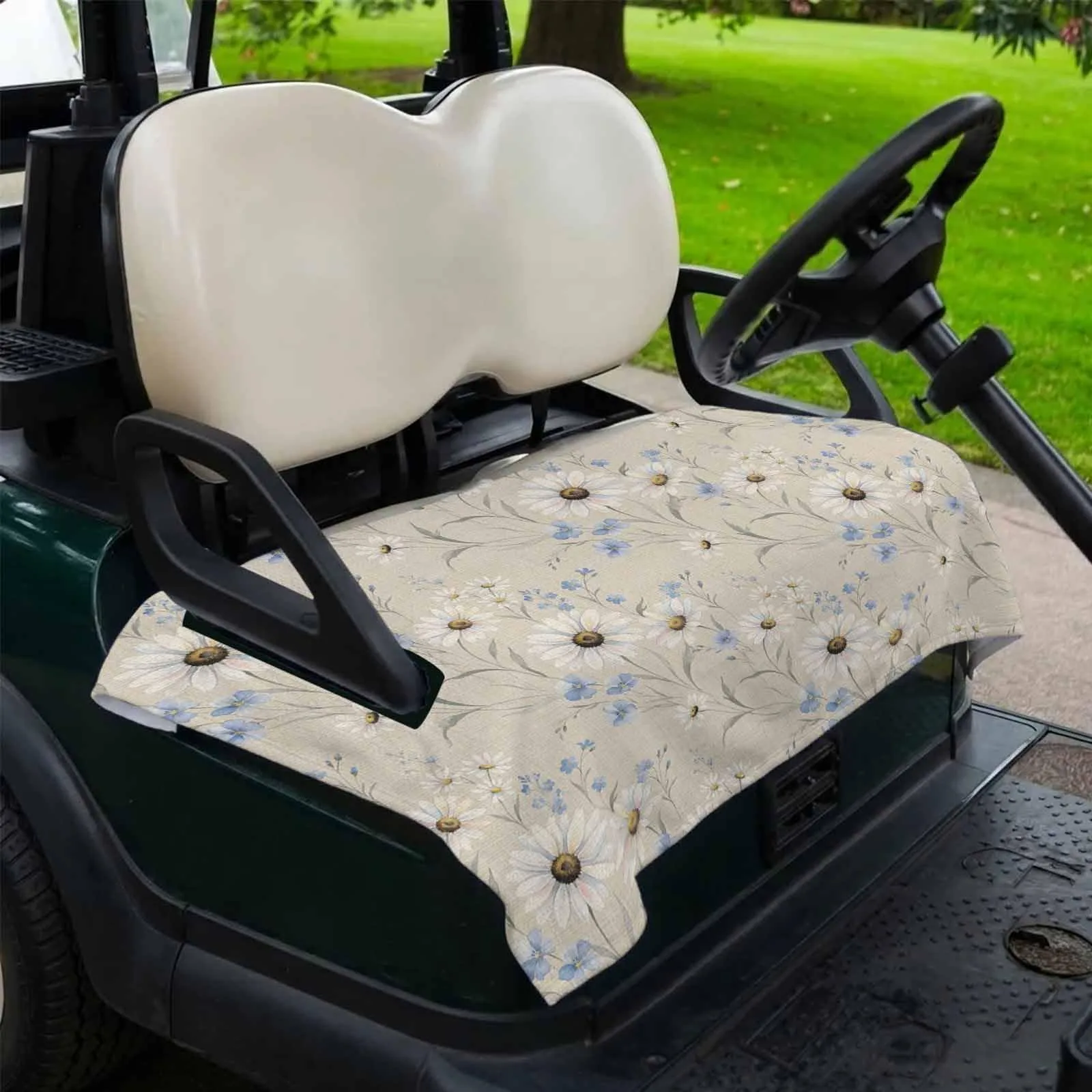 DecorLovee Floral Golf Cart Seat Cover, 51 x 31 in image 2