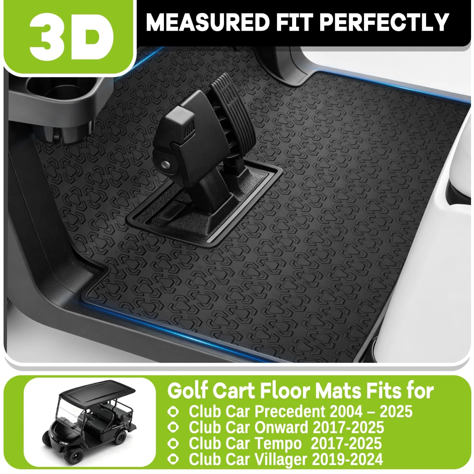 JAOGAUS Floor Liner Mat for Club Car Precedent/Onward/Tempo — GCFM1002 image 2