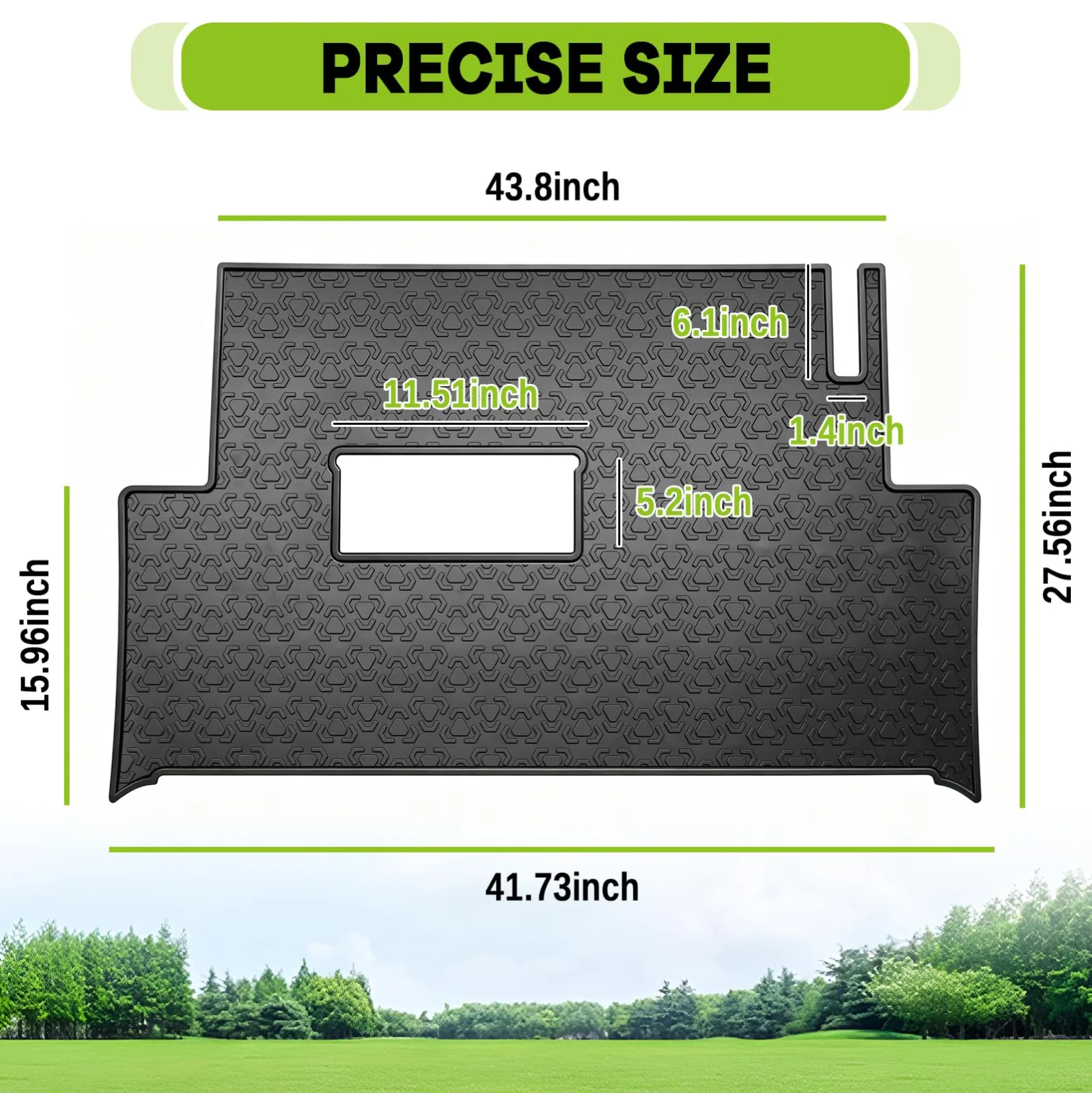 JAOGAUS Floor Liner Mat for Club Car Precedent/Onward/Tempo — GCFM1002 image 3