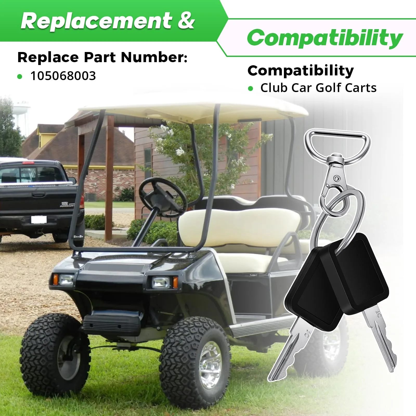 ranwin 1C 105068003 Key for Club Car Carryall image 4