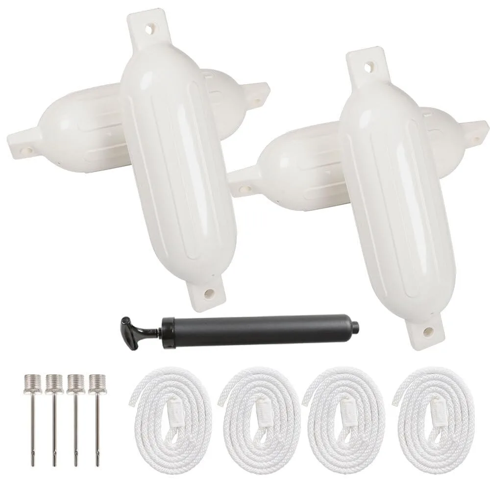 Golf Cart Parts & Accessories Boat for Fender Vinyl Bumper Dock Shield Protection 4 Ribbed 6.5" X 23" Mod-G33S-1130