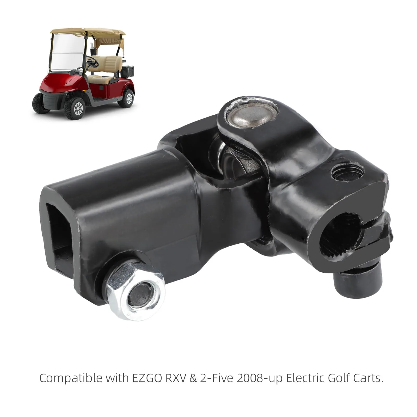 Golf Cart Steering Yoke Assembly Compatible with EZGO RXV & 2-Five 2008-up Models, OEM# 600333, 604613, 608114 image 4