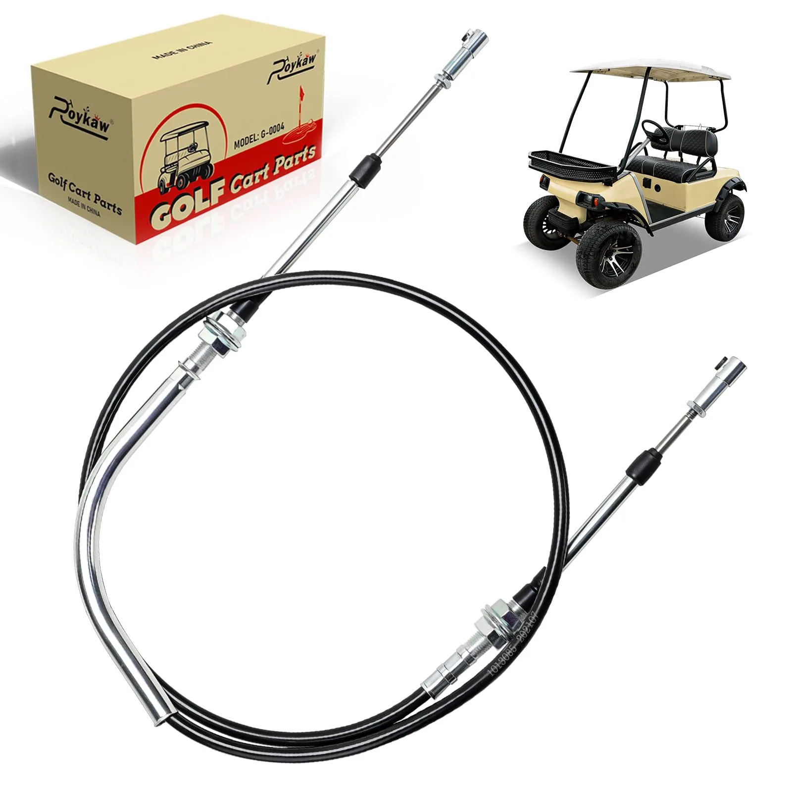 Golf Cart Forward and Reverse Shift Cable, Transmission Shift Cable Compatible with Club Car DS 1984-1997 Gas Golf Carts, Replace OEM# 1012326, 1013085, 101851002