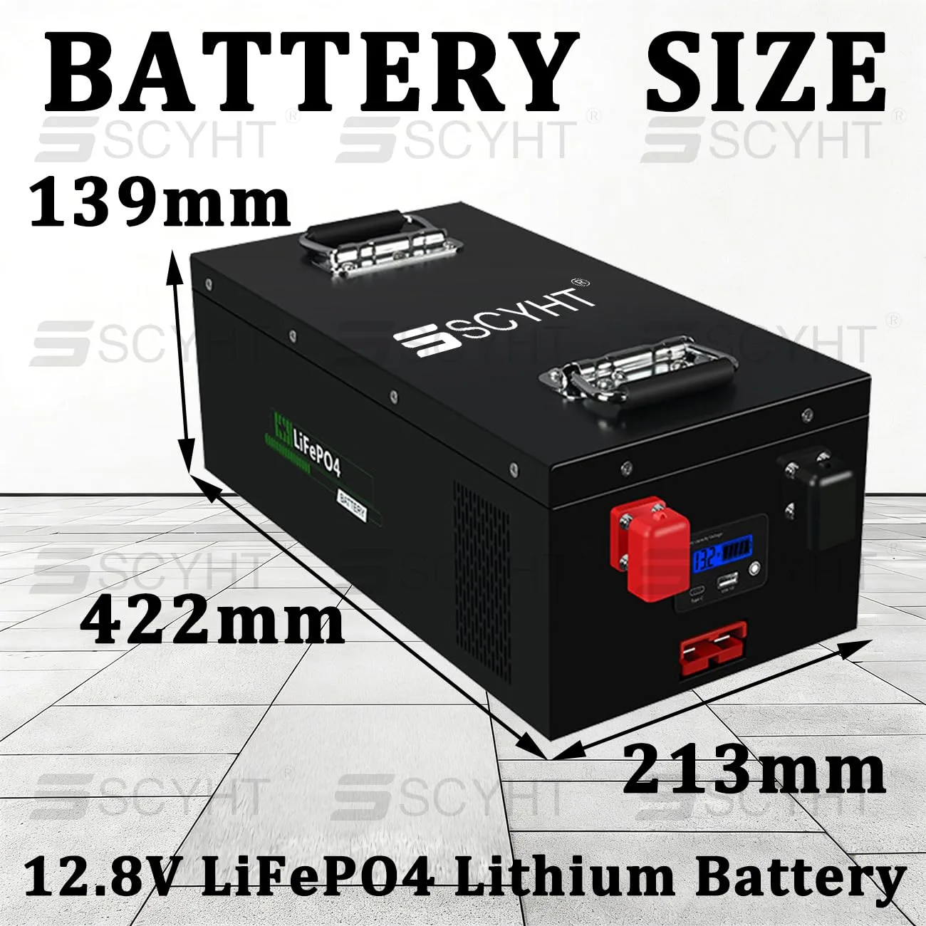 SSCYHT 12.8V 160Ah LiFePO4 Lithium Battery image 2