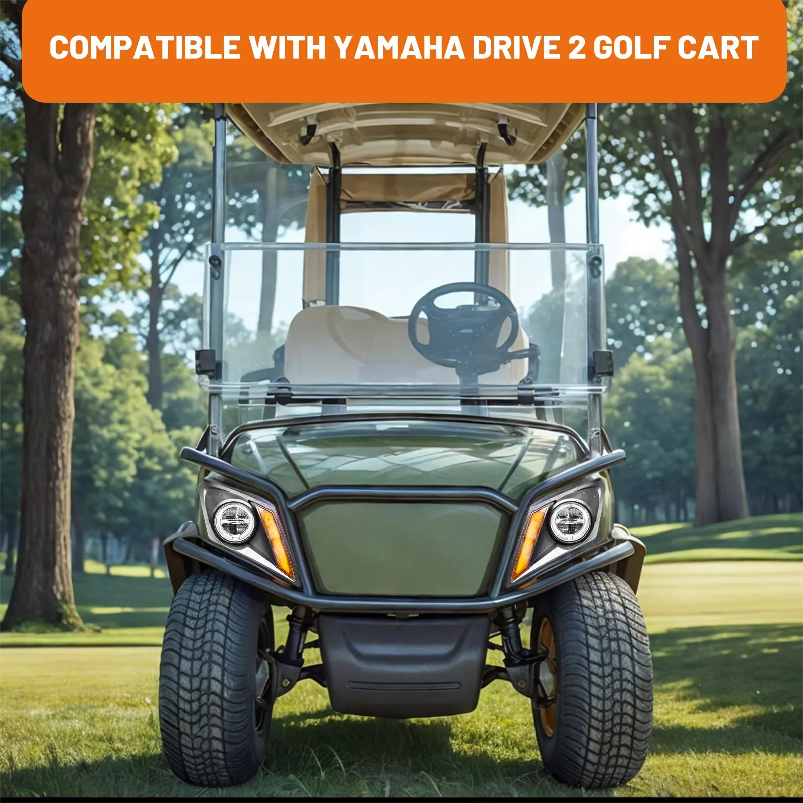 Shu-Ran LED Headlight Kit for Yamaha Drive 2 Golf Carts image 2