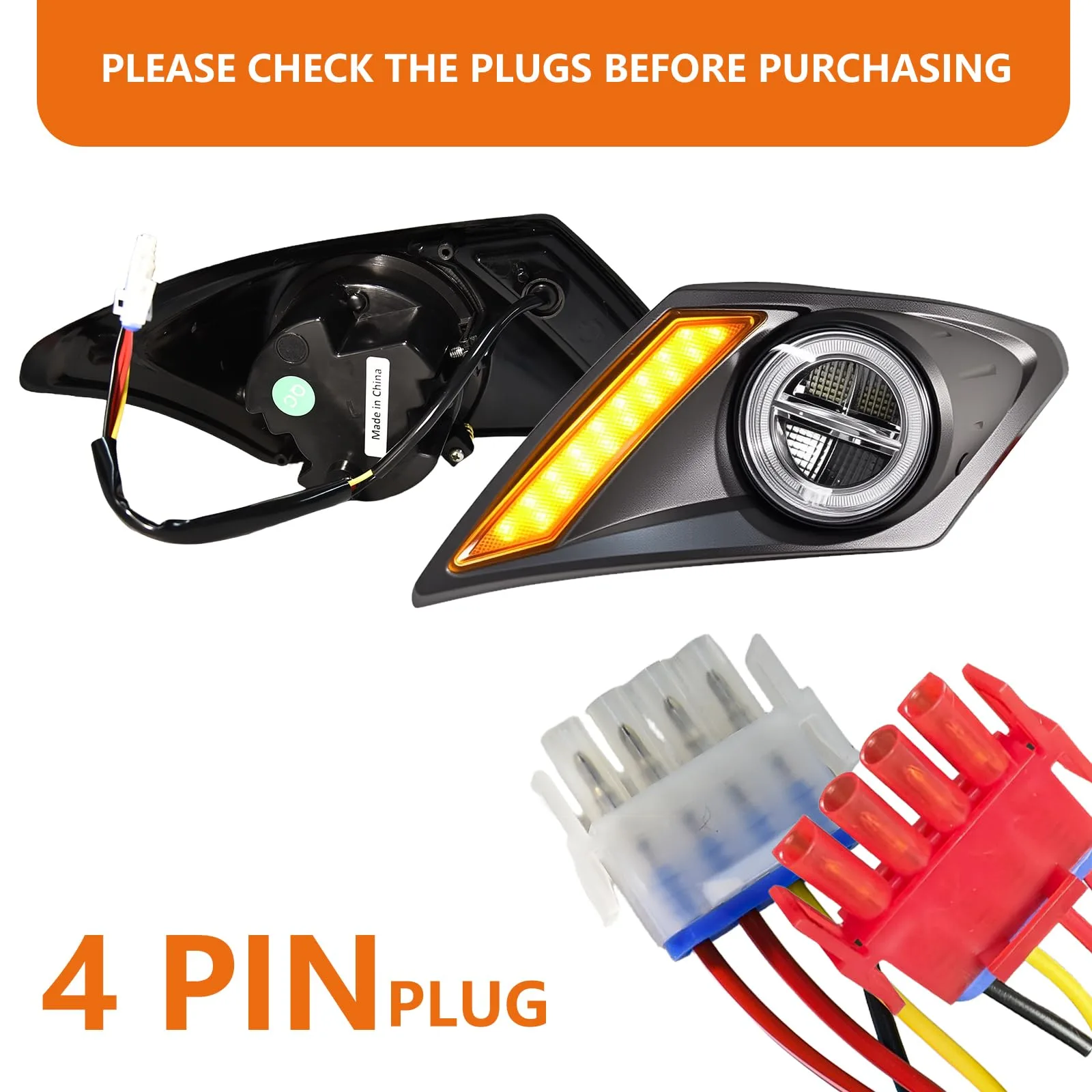 Shu-Ran LED Headlight Kit for Yamaha Drive 2 Golf Carts image 4