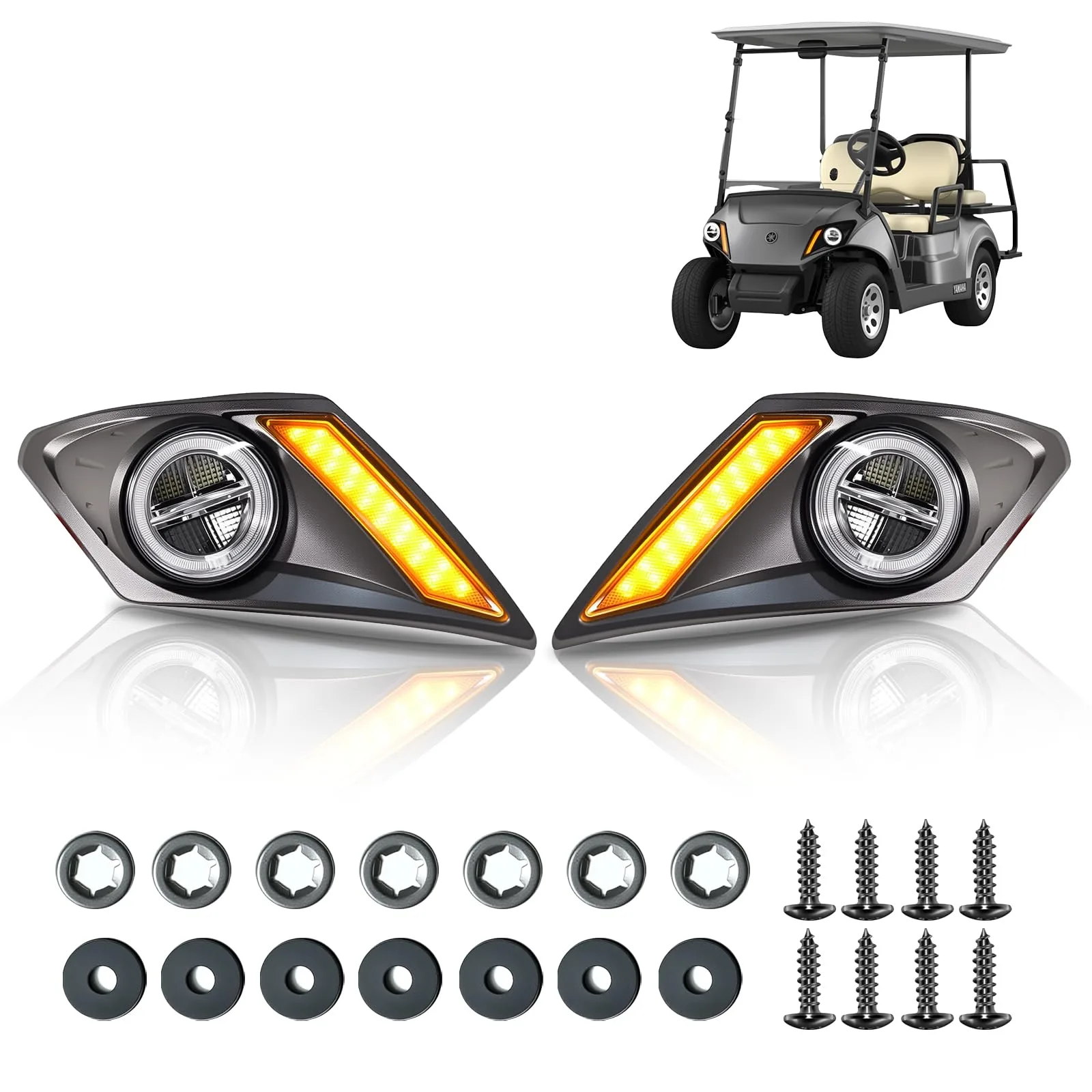 Shu-Ran LED Headlight Kit for Yamaha Drive 2 Golf Carts