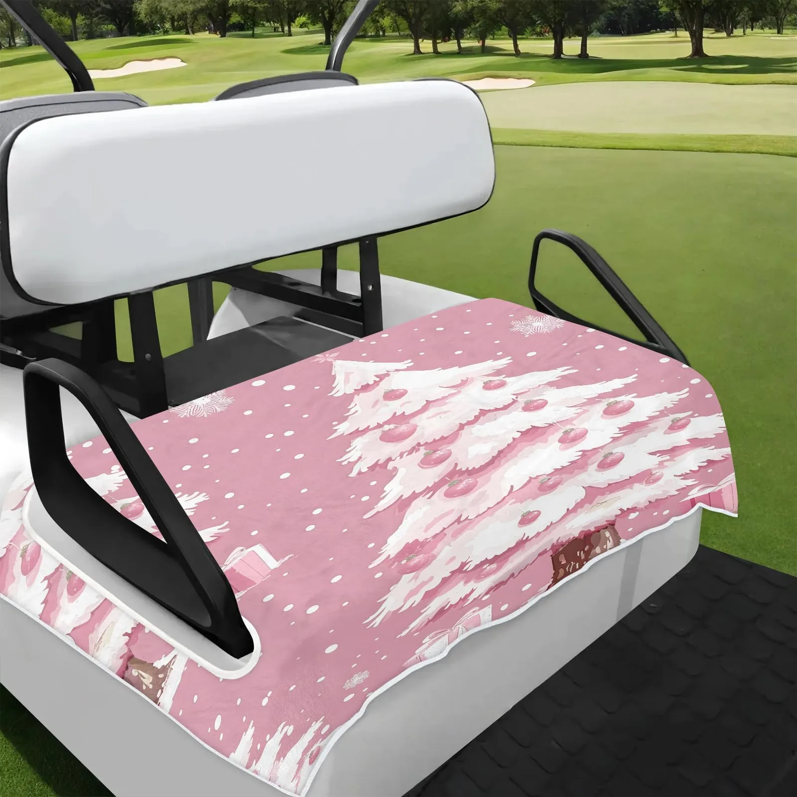 Tiveruda Golf Cart Seat Cover for Double Seats, 51 x 31 in
