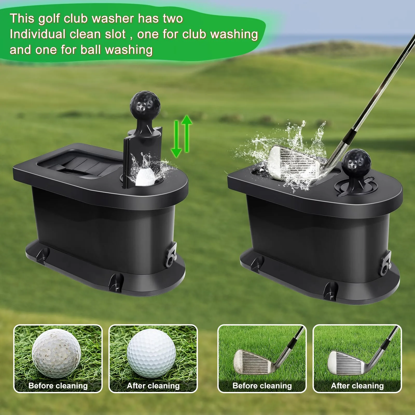 Shu-Ran GBW-03 Golf Cart Club and Ball Washer image 3