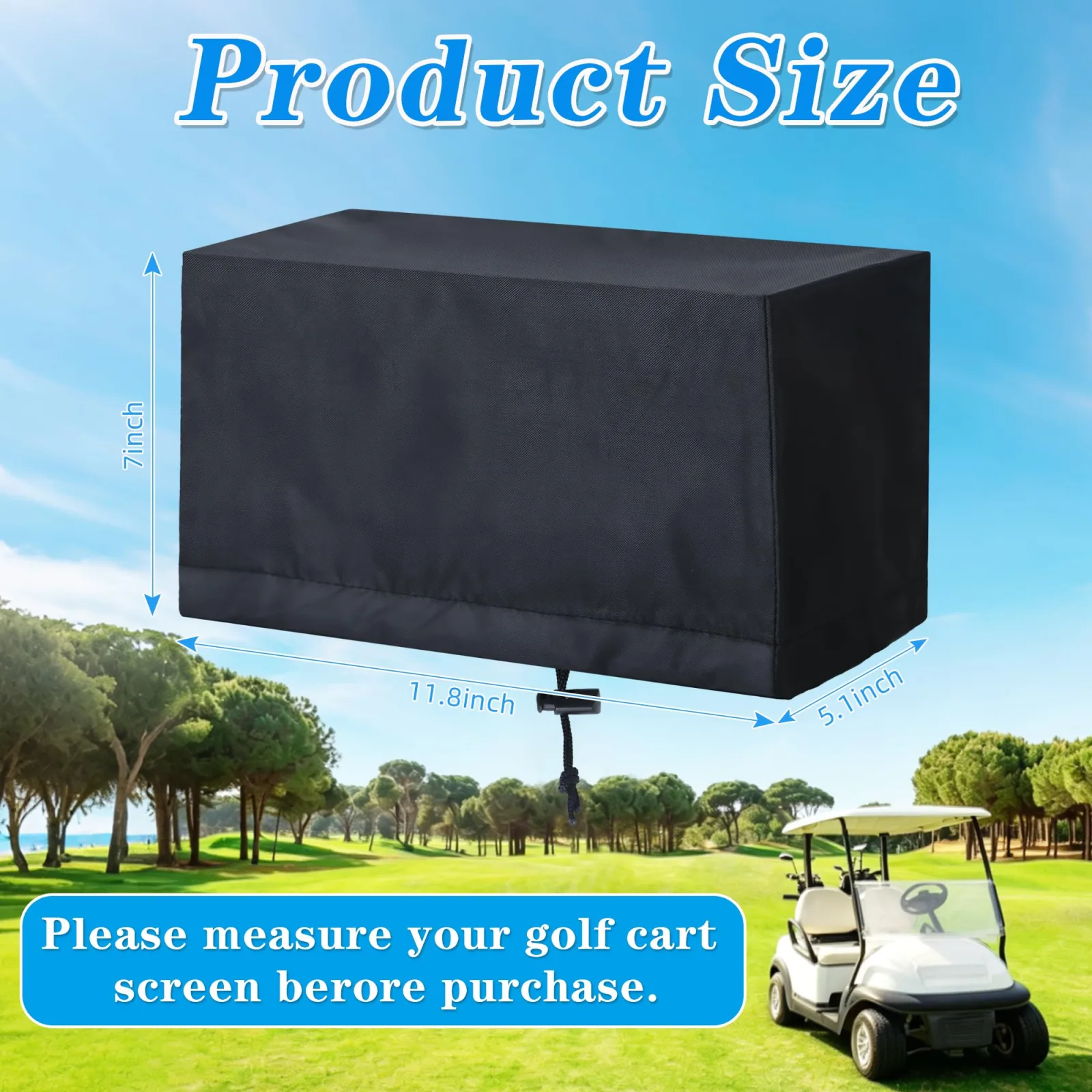 Atvkov Golf Cart Touchscreen Covers for Evolution and Denago image 2