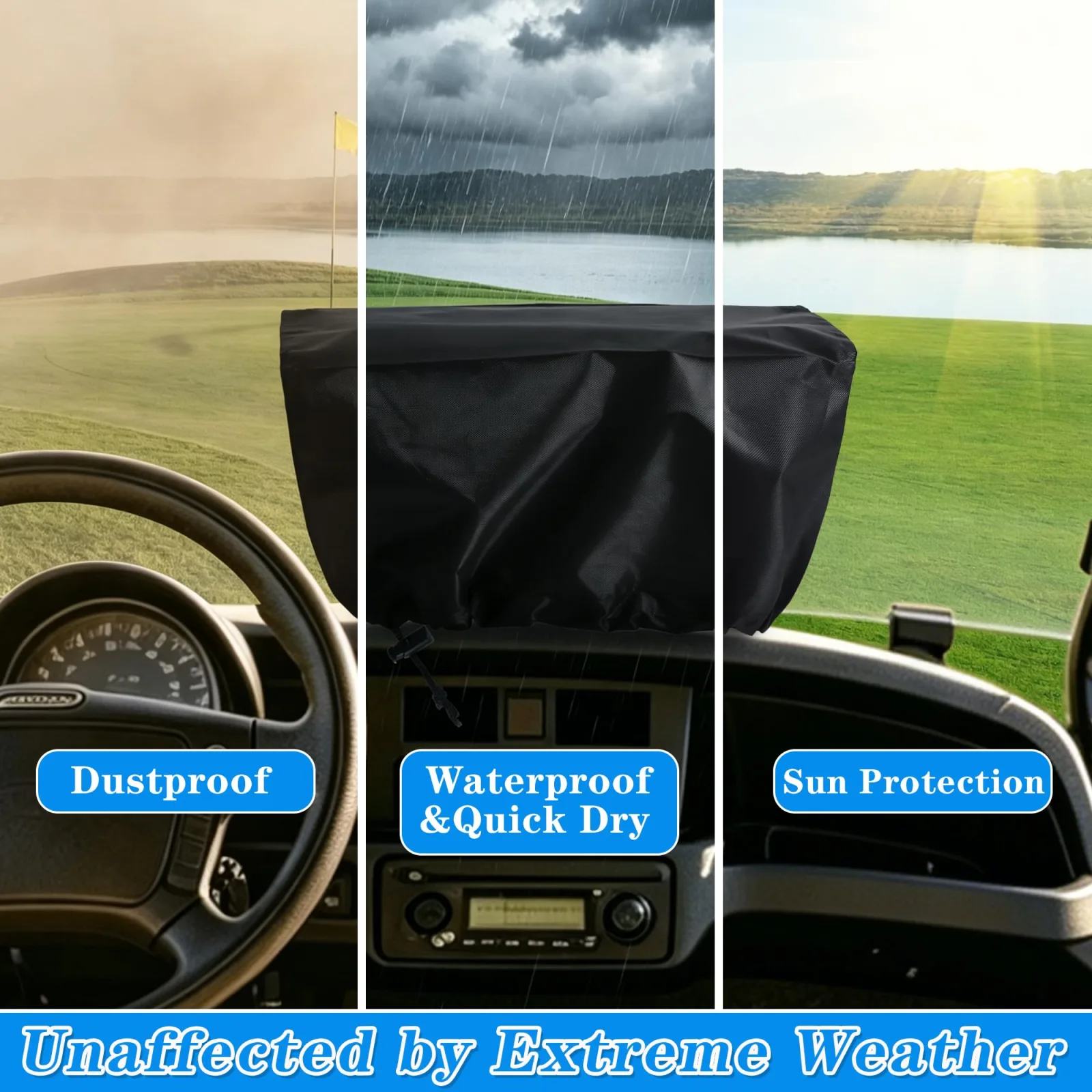 Atvkov Golf Cart Touchscreen Covers for Evolution and Denago image 4
